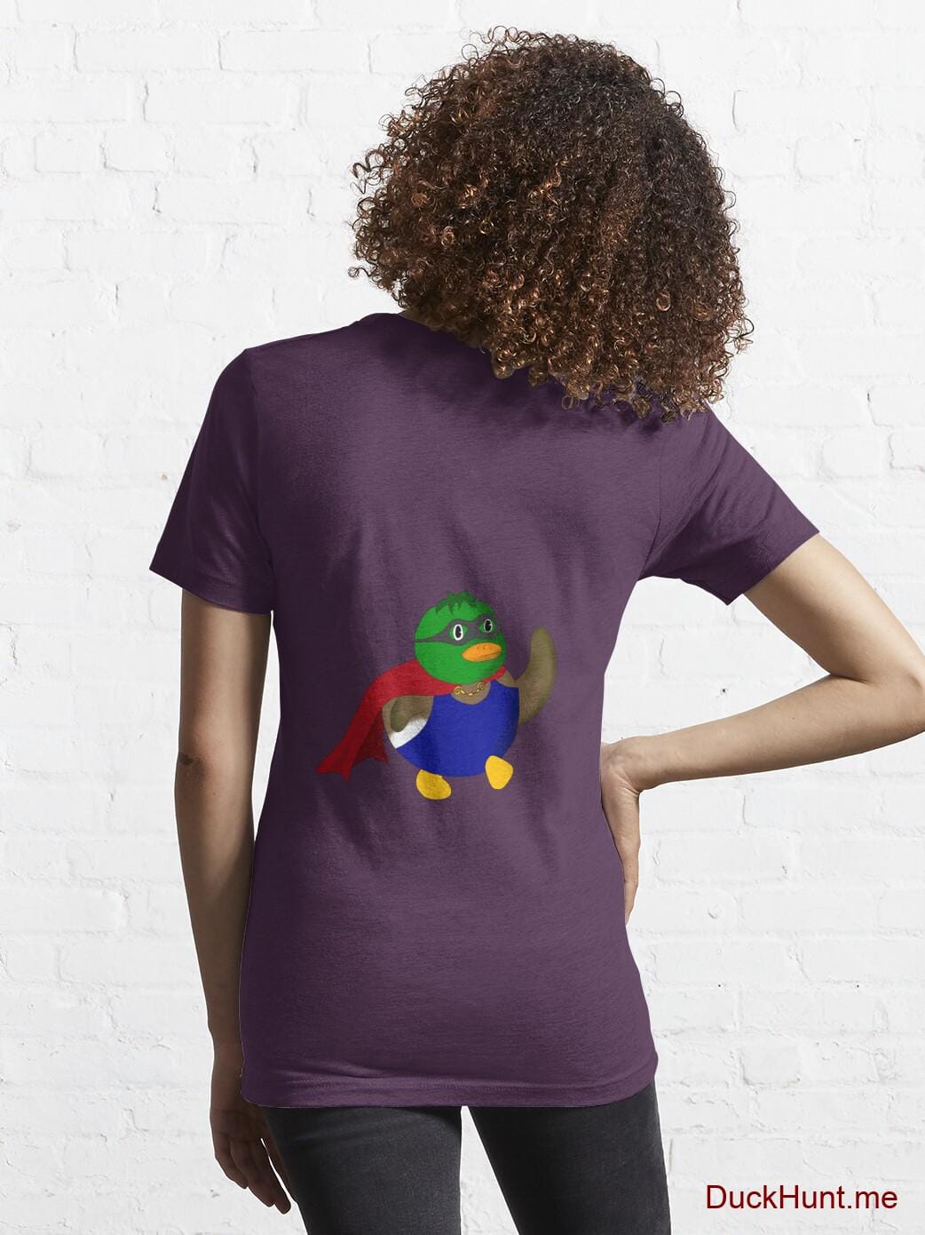 Alive Boss Duck Eggplant Essential T-Shirt (Back printed) alternative image 4