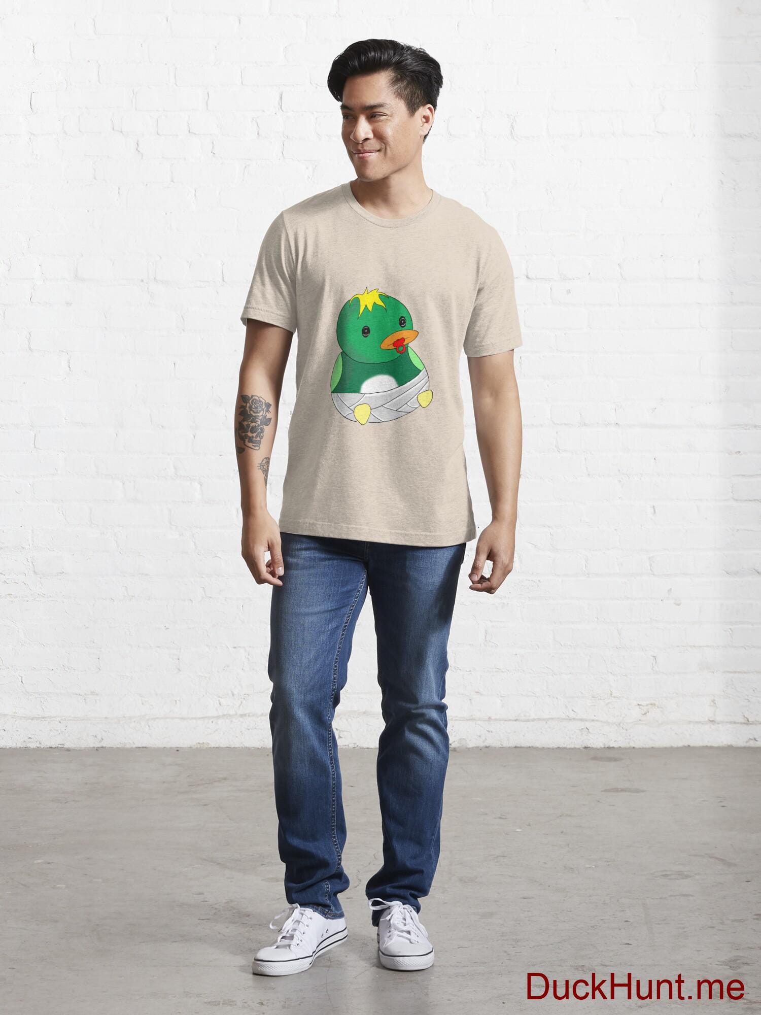 Baby duck Creme Essential T-Shirt (Front printed) alternative image 4
