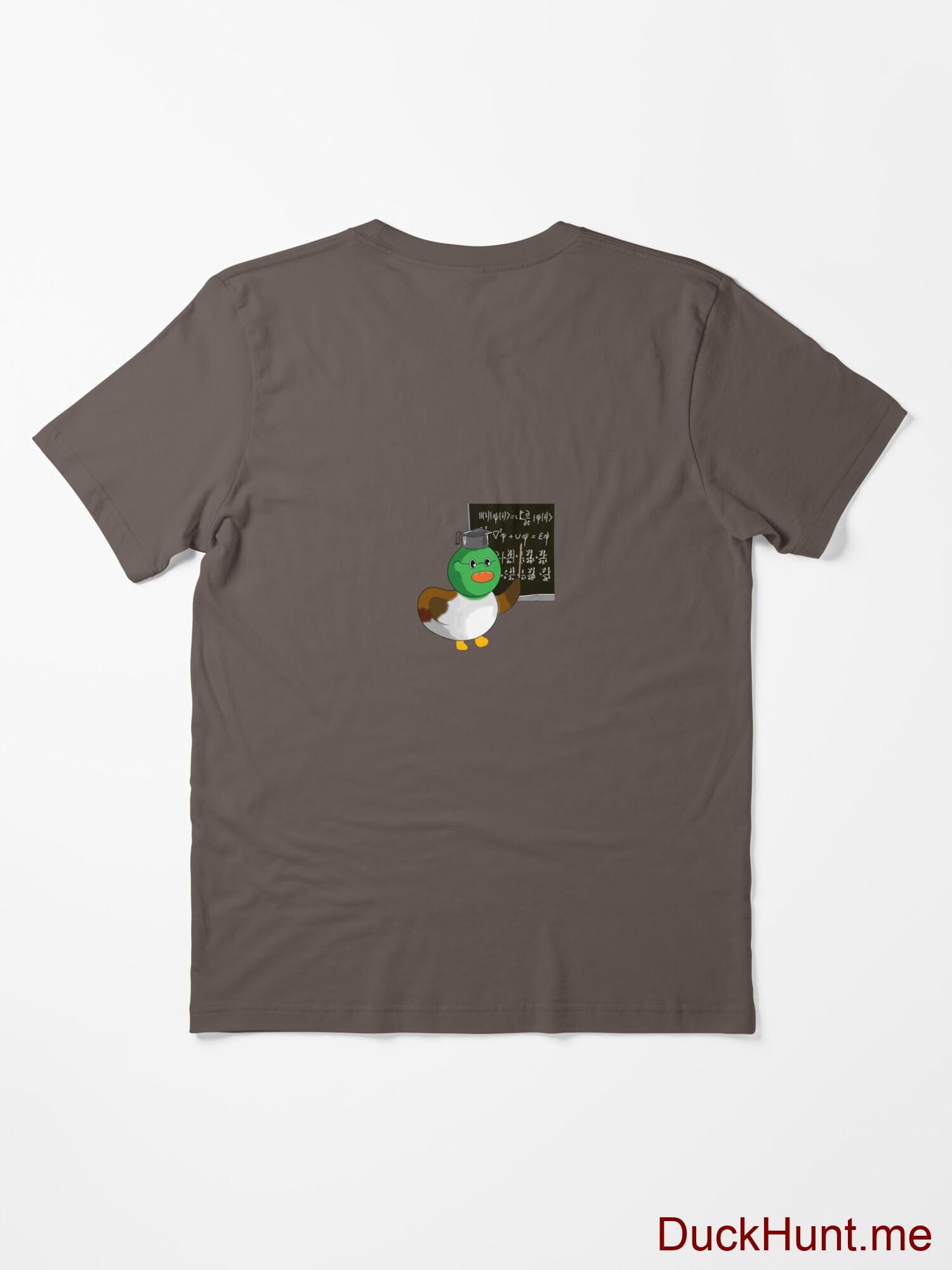Prof Duck Dark Grey Essential T-Shirt (Back printed) alternative image 1