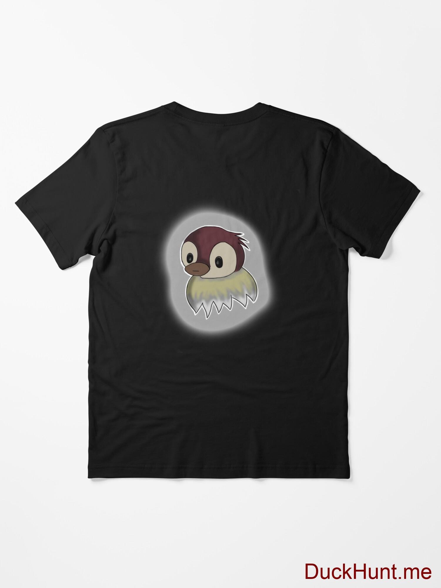 Ghost Duck (foggy) Black Essential T-Shirt (Back printed) alternative image 1