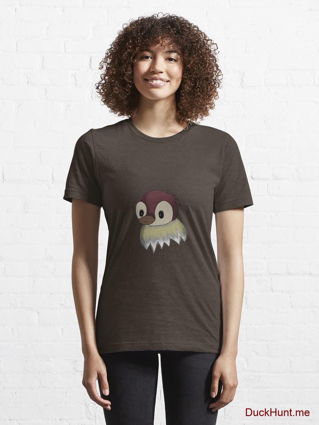 Ghost Duck (fogless) Brown Essential T-Shirt (Front printed) alternative image 5