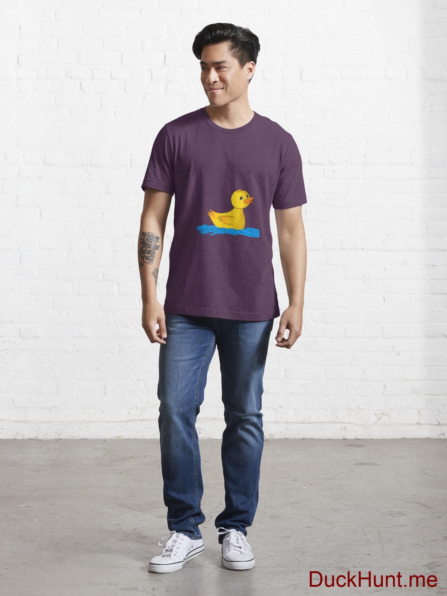 Plastic Duck Eggplant Essential T-Shirt (Front printed) alternative image 4
