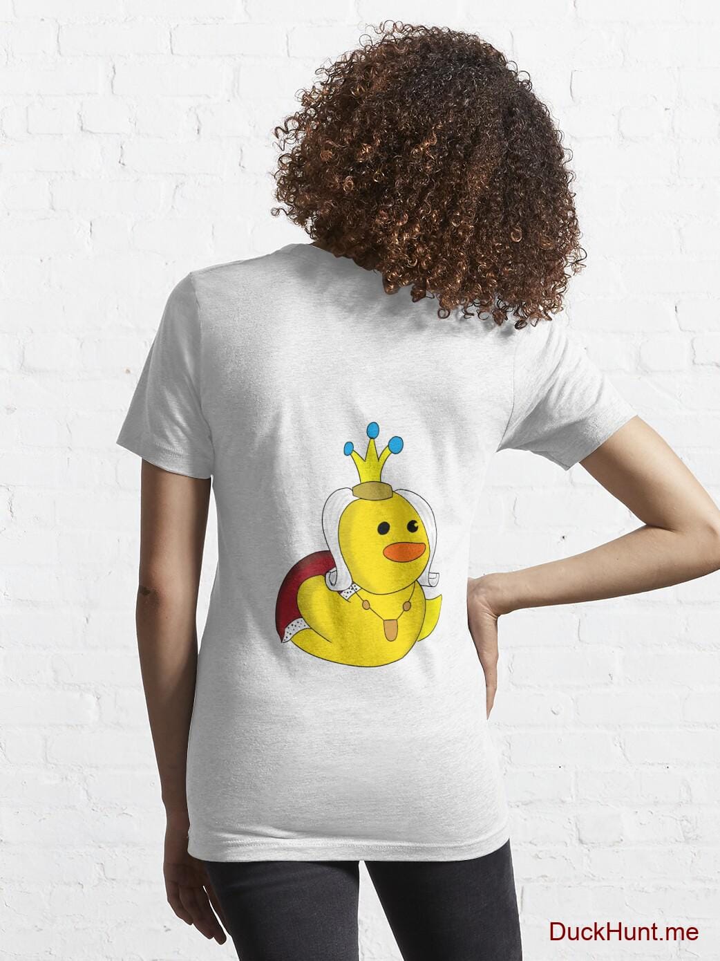 Royal Duck White Essential T-Shirt (Back printed) alternative image 4