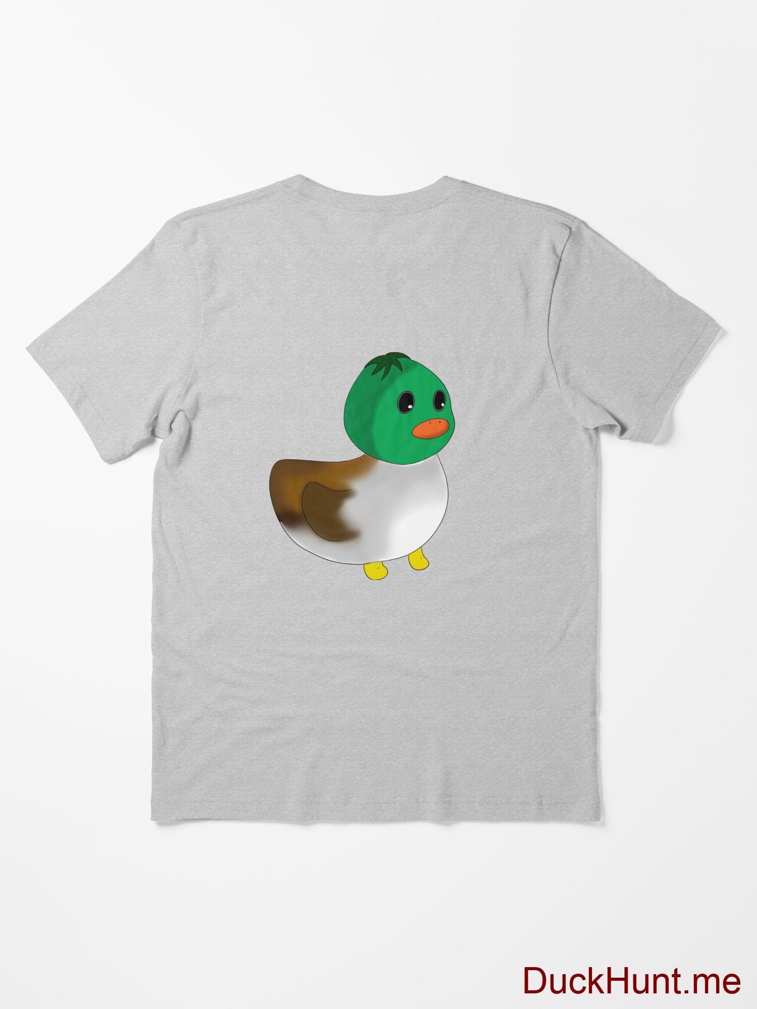 Normal Duck Heather Grey Essential T-Shirt (Back printed) alternative image 1