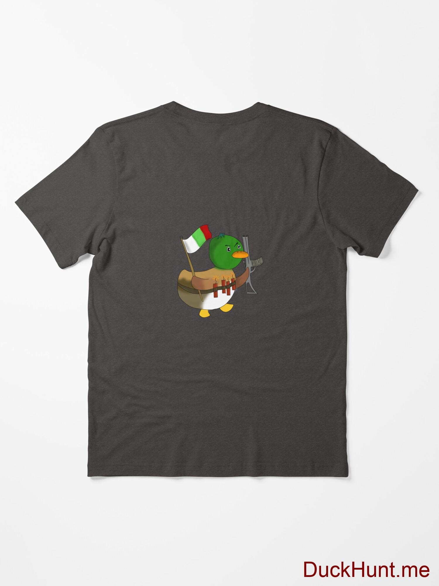 Kamikaze Duck Charcoal Heather Essential T-Shirt (Back printed) alternative image 1