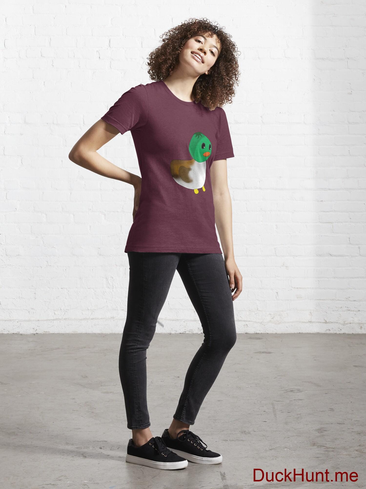 Normal Duck Dark Red Essential T-Shirt (Front printed) alternative image 3