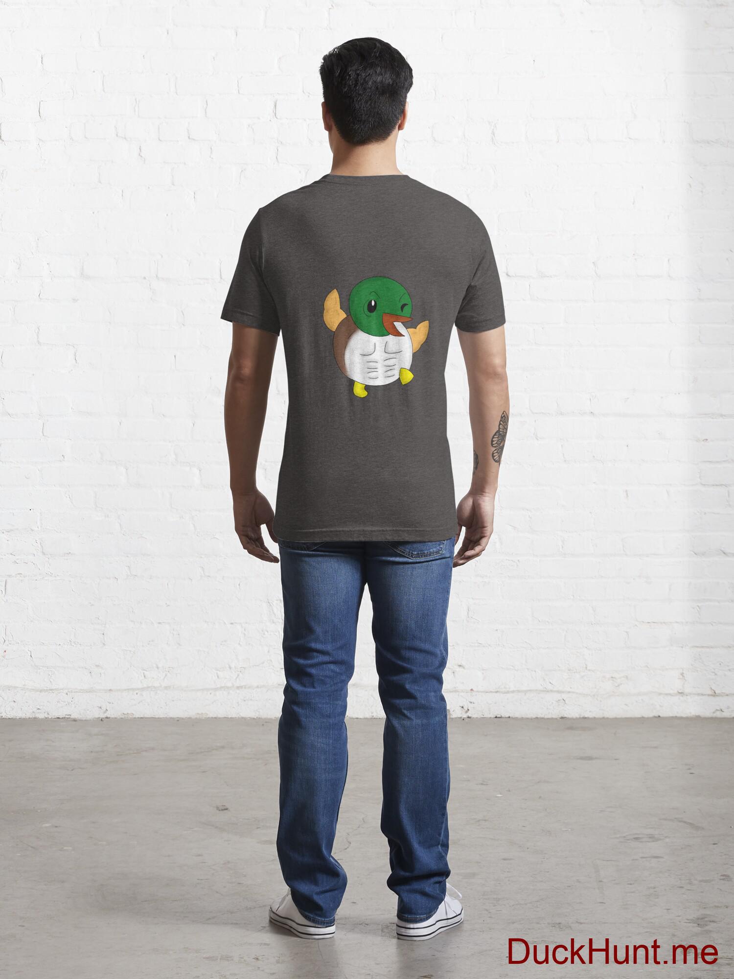 Super duck Charcoal Heather Essential T-Shirt (Back printed) alternative image 3