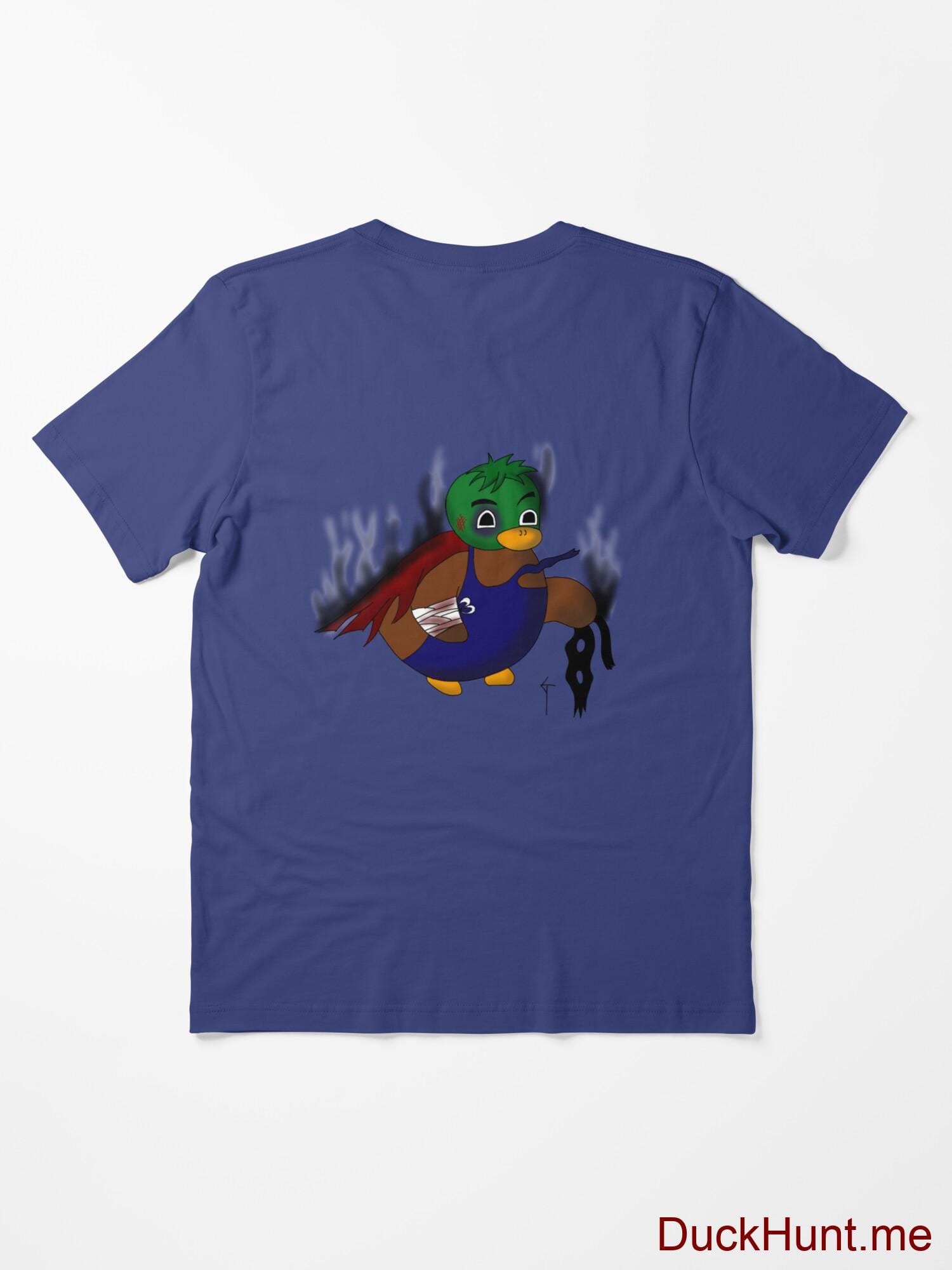 Dead Boss Duck (smoky) Blue Essential T-Shirt (Back printed) alternative image 1