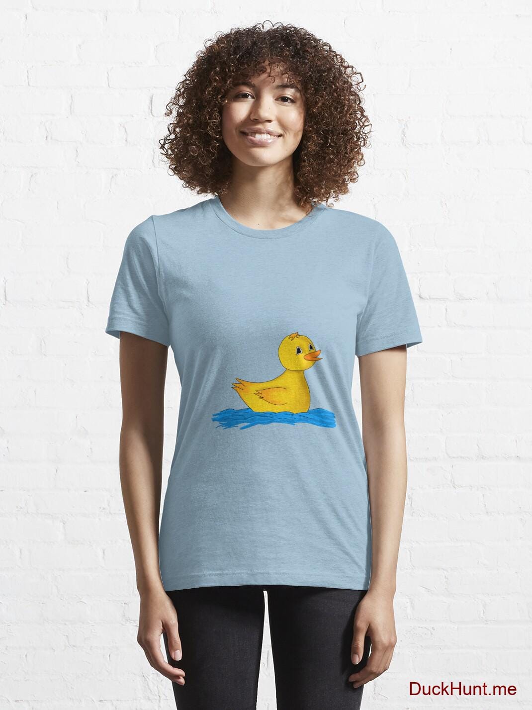 Plastic Duck Light Blue Essential T-Shirt (Front printed) alternative image 5