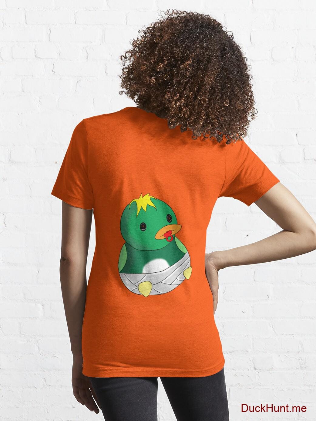 Baby duck Orange Essential T-Shirt (Back printed) alternative image 4