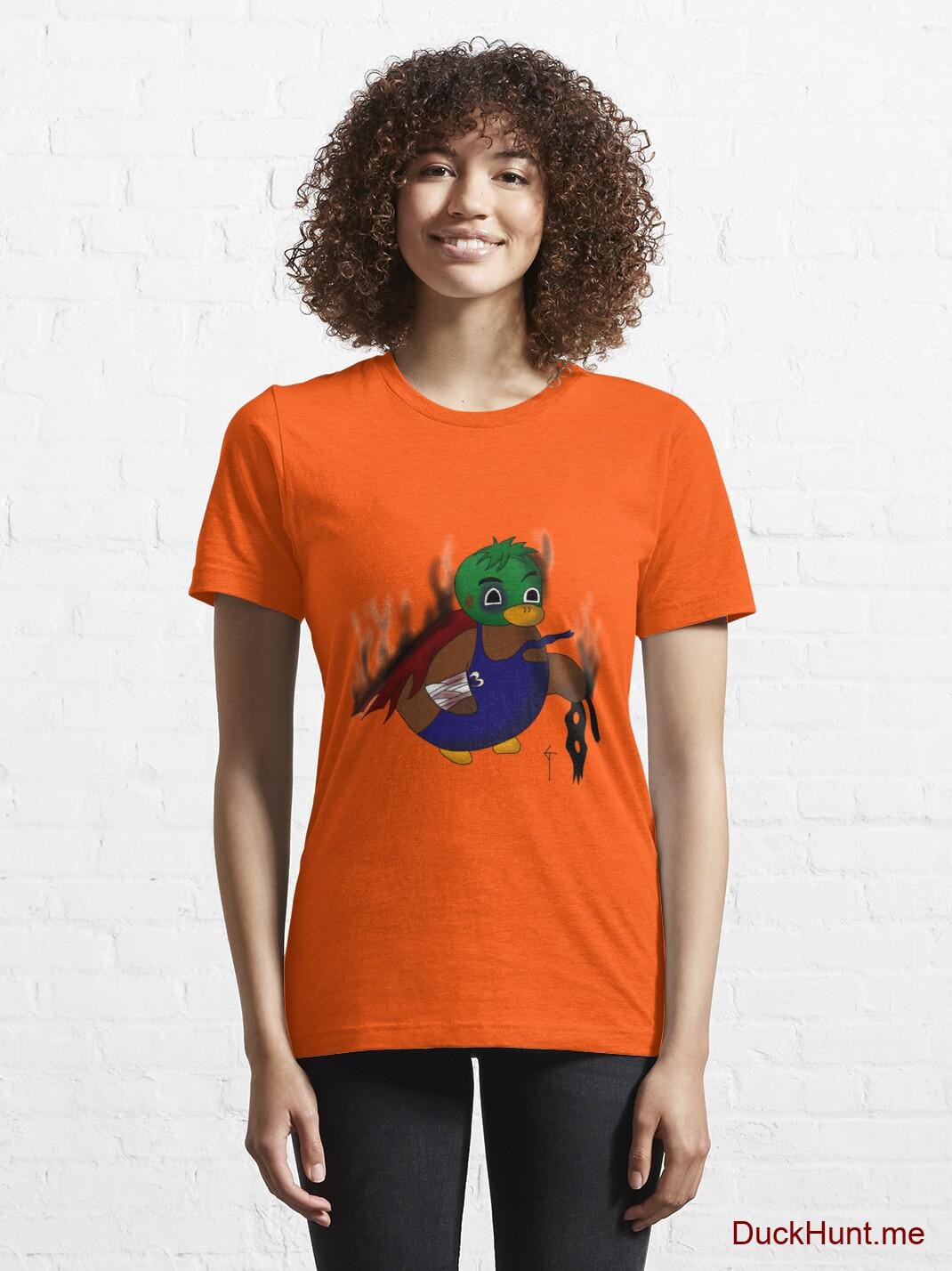 Dead Boss Duck (smoky) Orange Essential T-Shirt (Front printed) alternative image 5