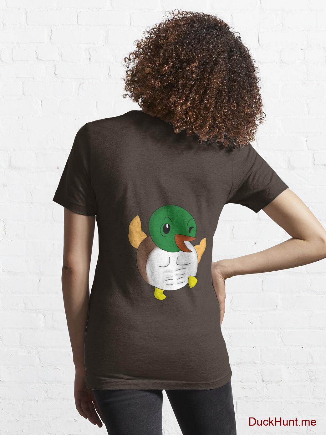 Super duck Brown Essential T-Shirt (Back printed) alternative image 4