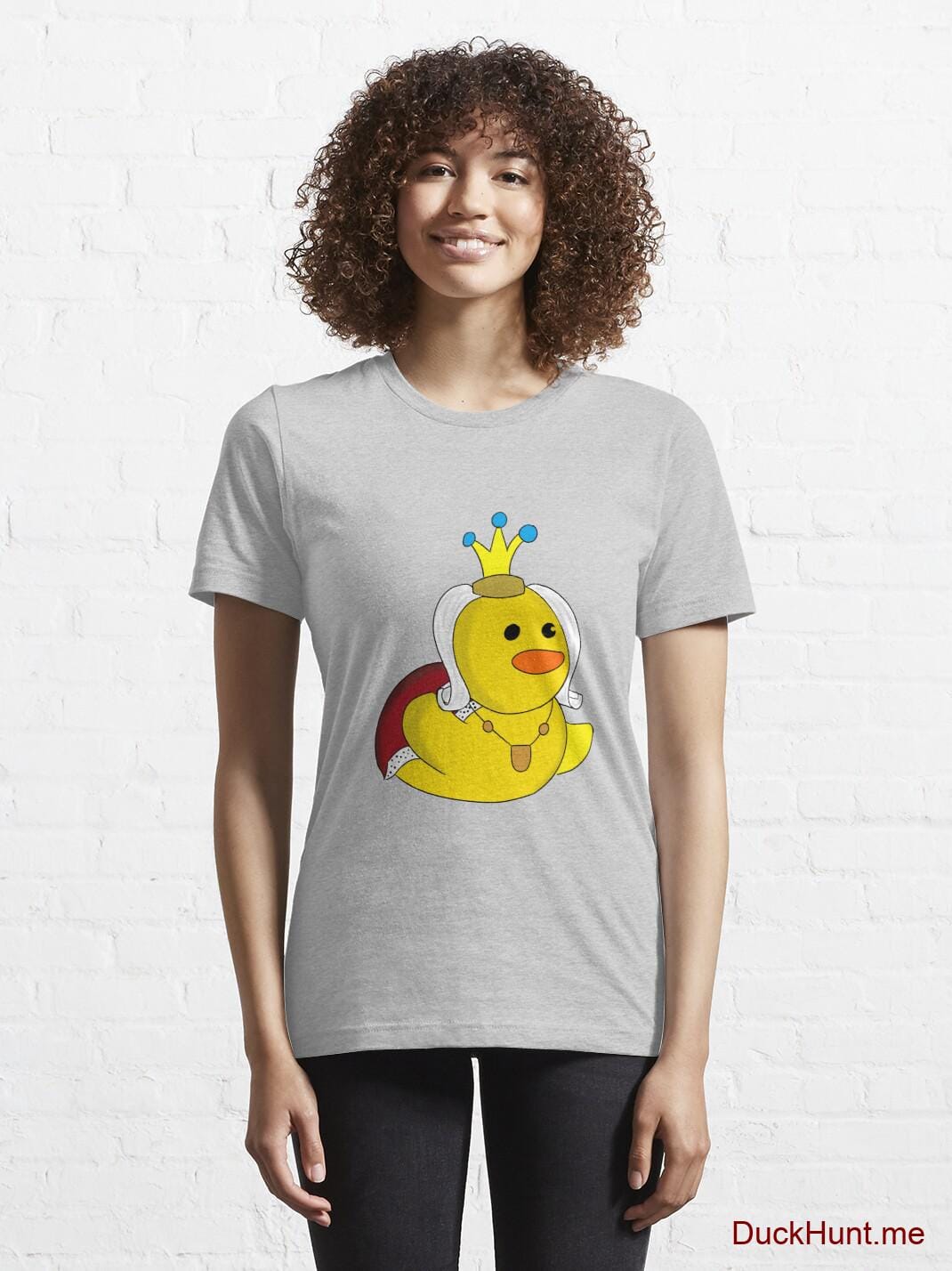 Royal Duck Heather Grey Essential T-Shirt (Front printed) alternative image 5