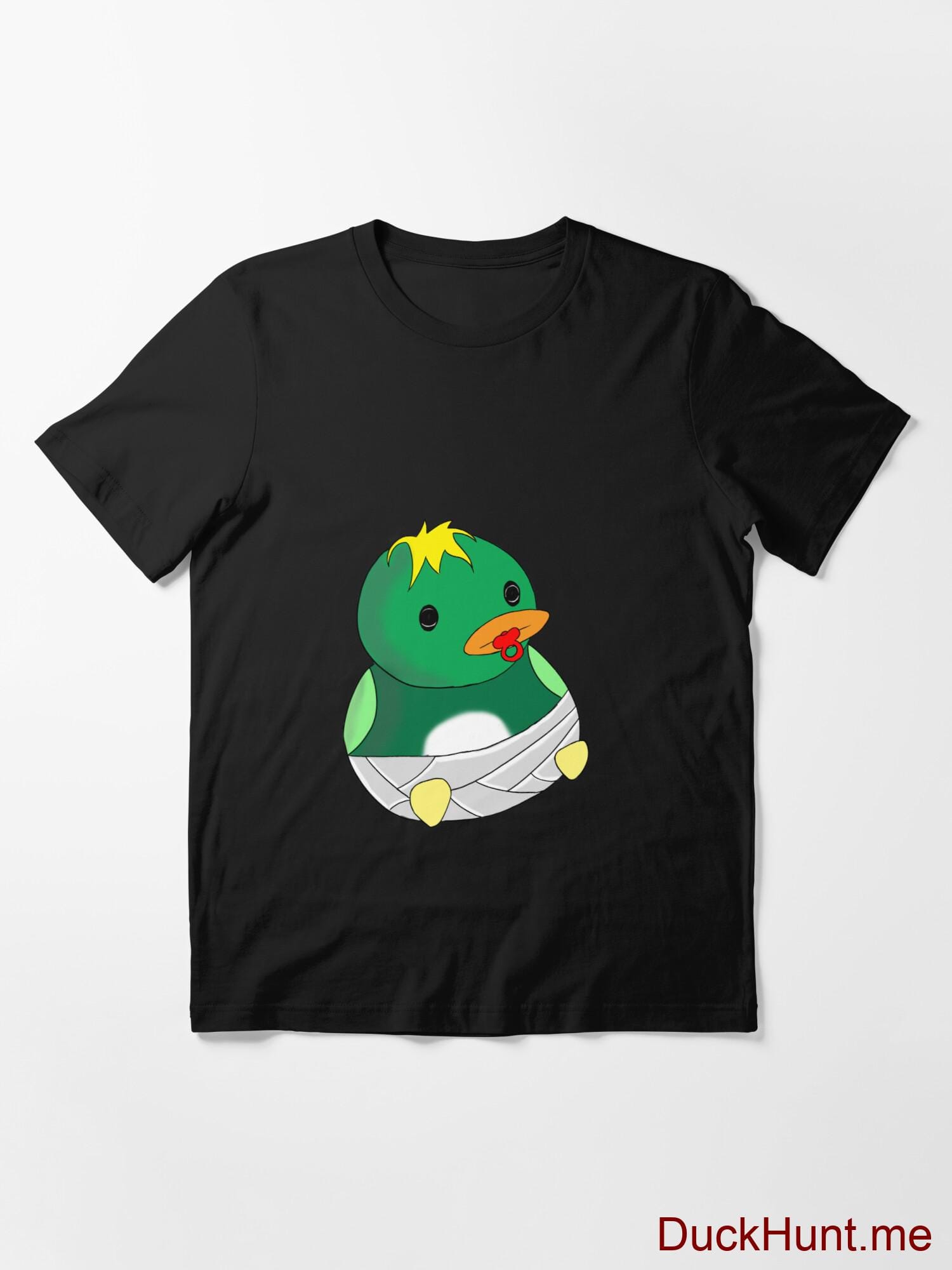 Baby duck Black Essential T-Shirt (Front printed) alternative image 2