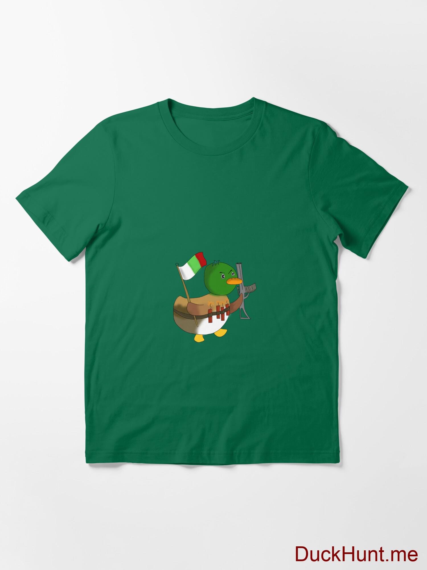 Kamikaze Duck Green Essential T-Shirt (Front printed) alternative image 2