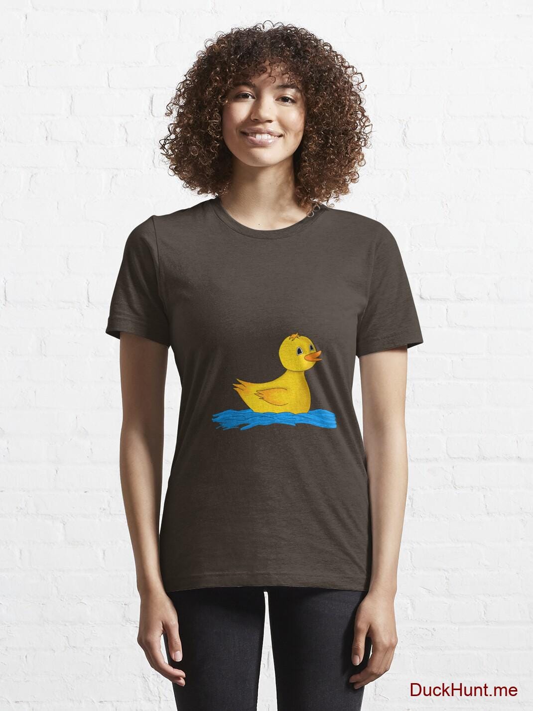 Plastic Duck Brown Essential T-Shirt (Front printed) alternative image 5