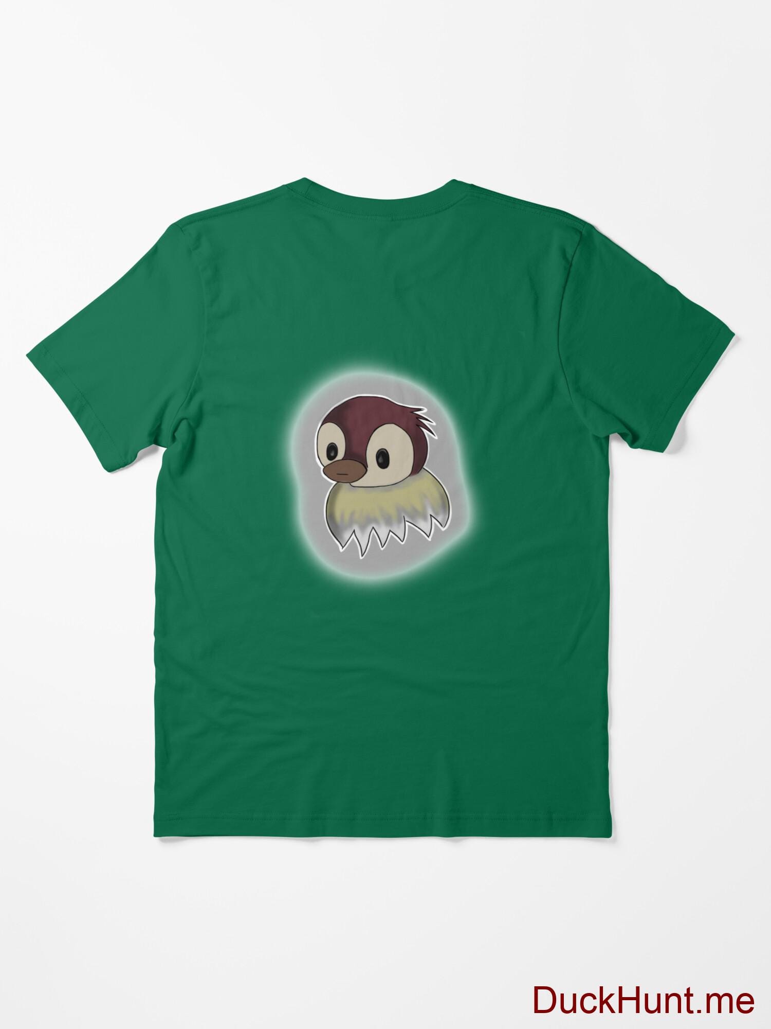 Ghost Duck (foggy) Green Essential T-Shirt (Back printed) alternative image 1
