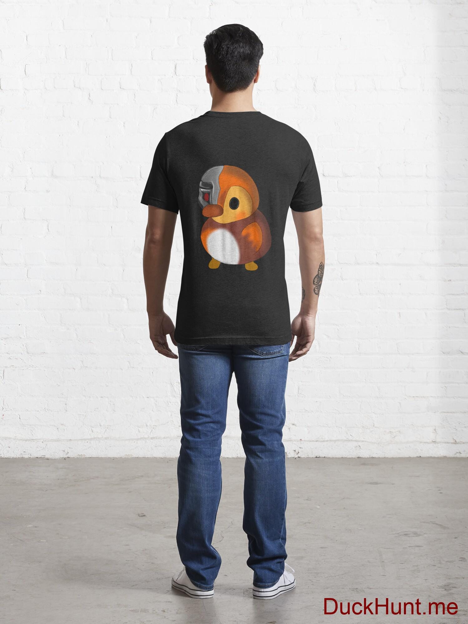 Mechanical Duck Black Essential T-Shirt (Back printed) alternative image 3