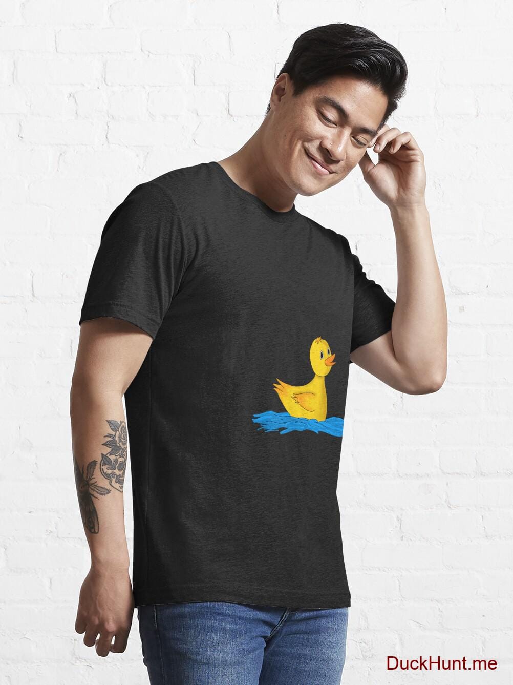 Plastic Duck Black Essential T-Shirt (Front printed) alternative image 6