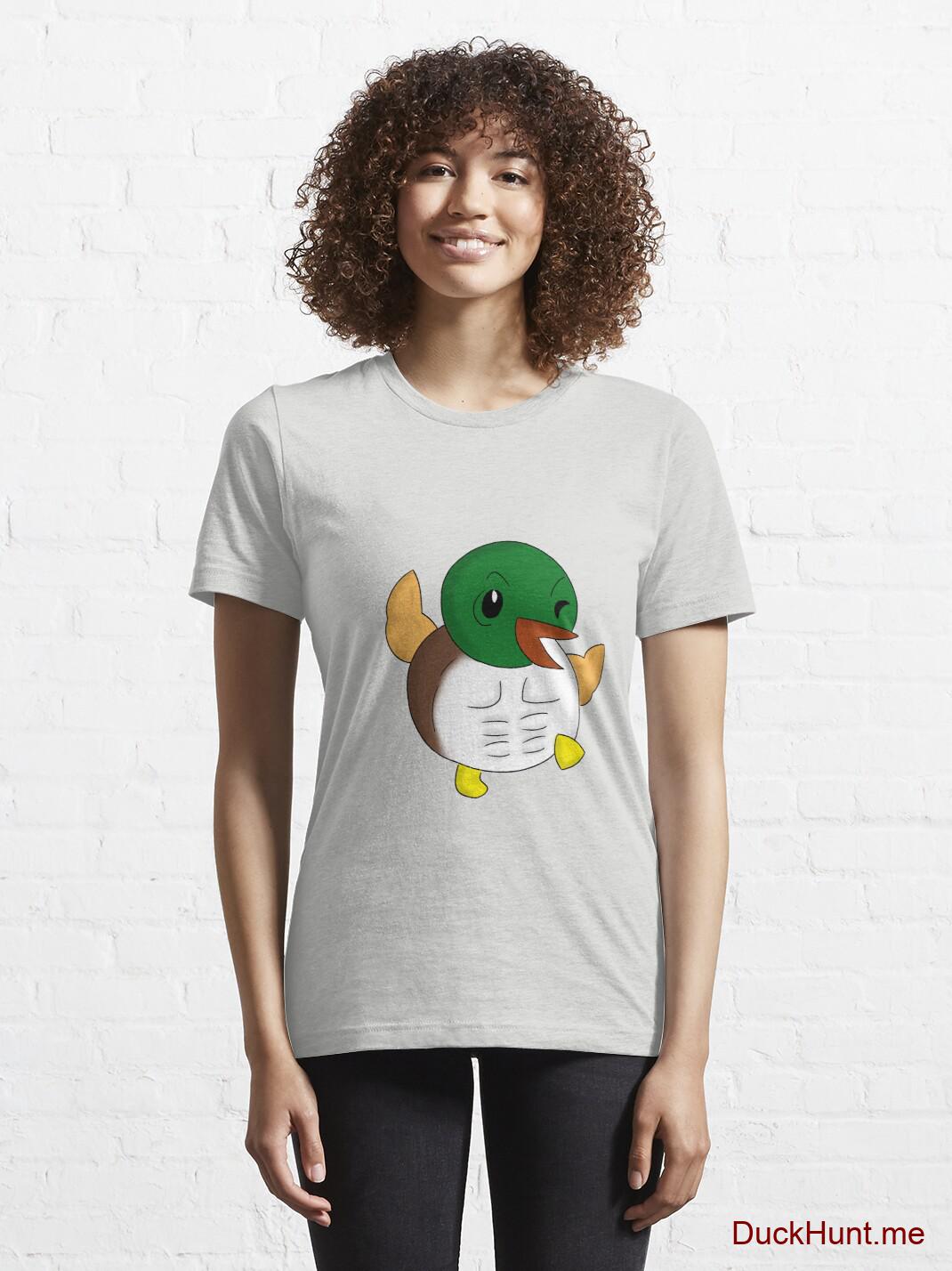 Super duck Light Grey Essential T-Shirt (Front printed) alternative image 5