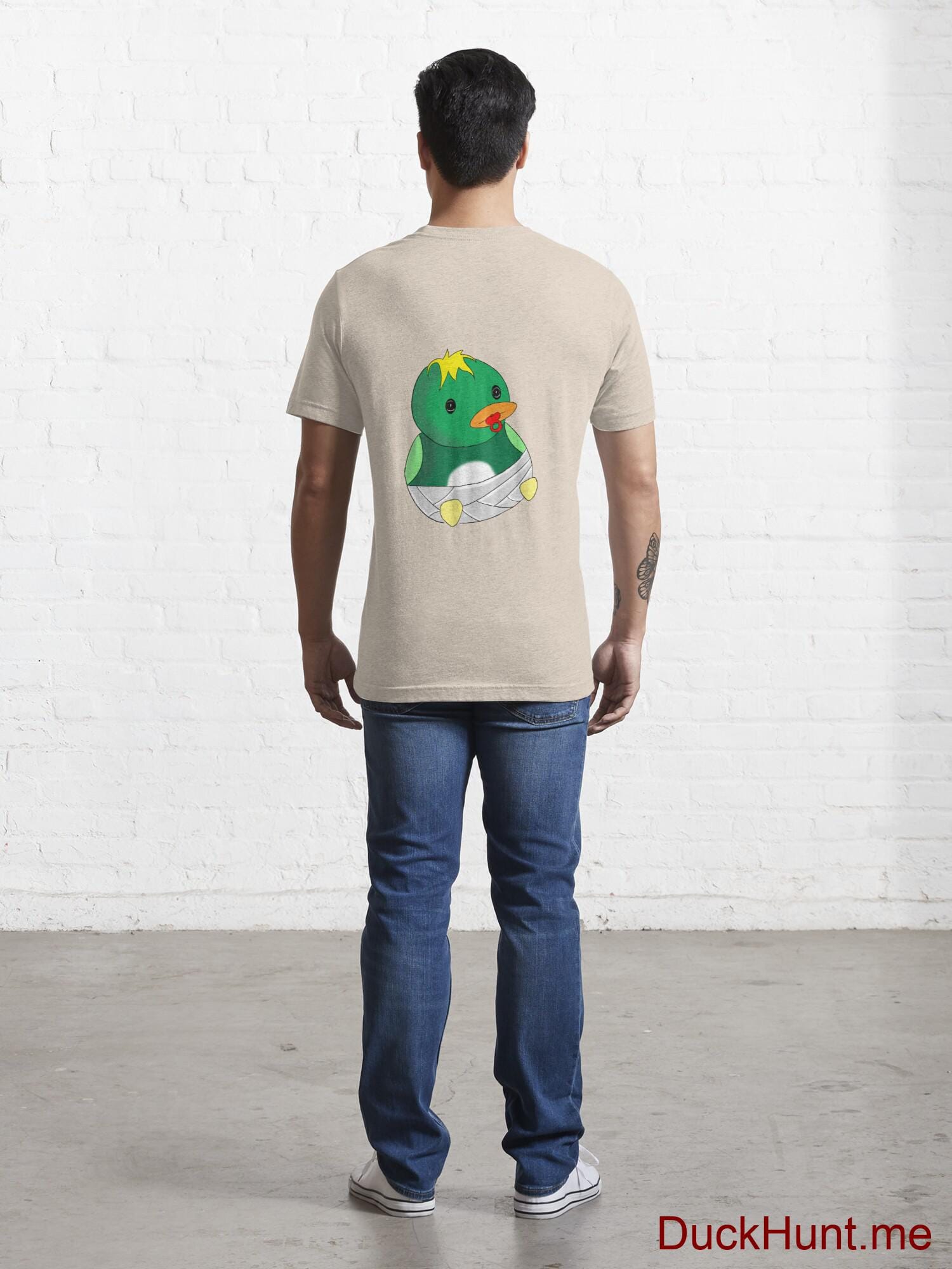 Baby duck Creme Essential T-Shirt (Back printed) alternative image 3
