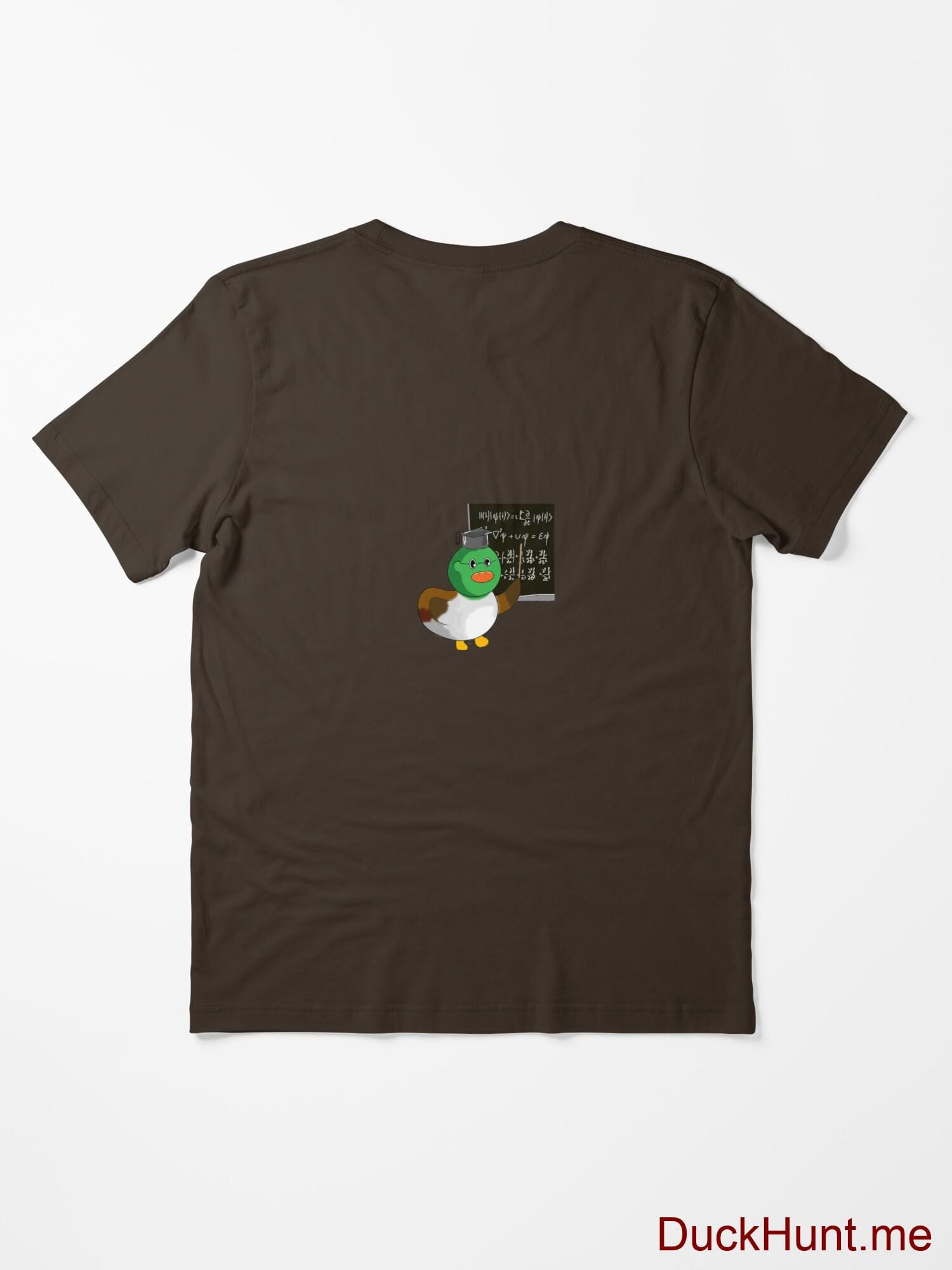 Prof Duck Brown Essential T-Shirt (Back printed) alternative image 1