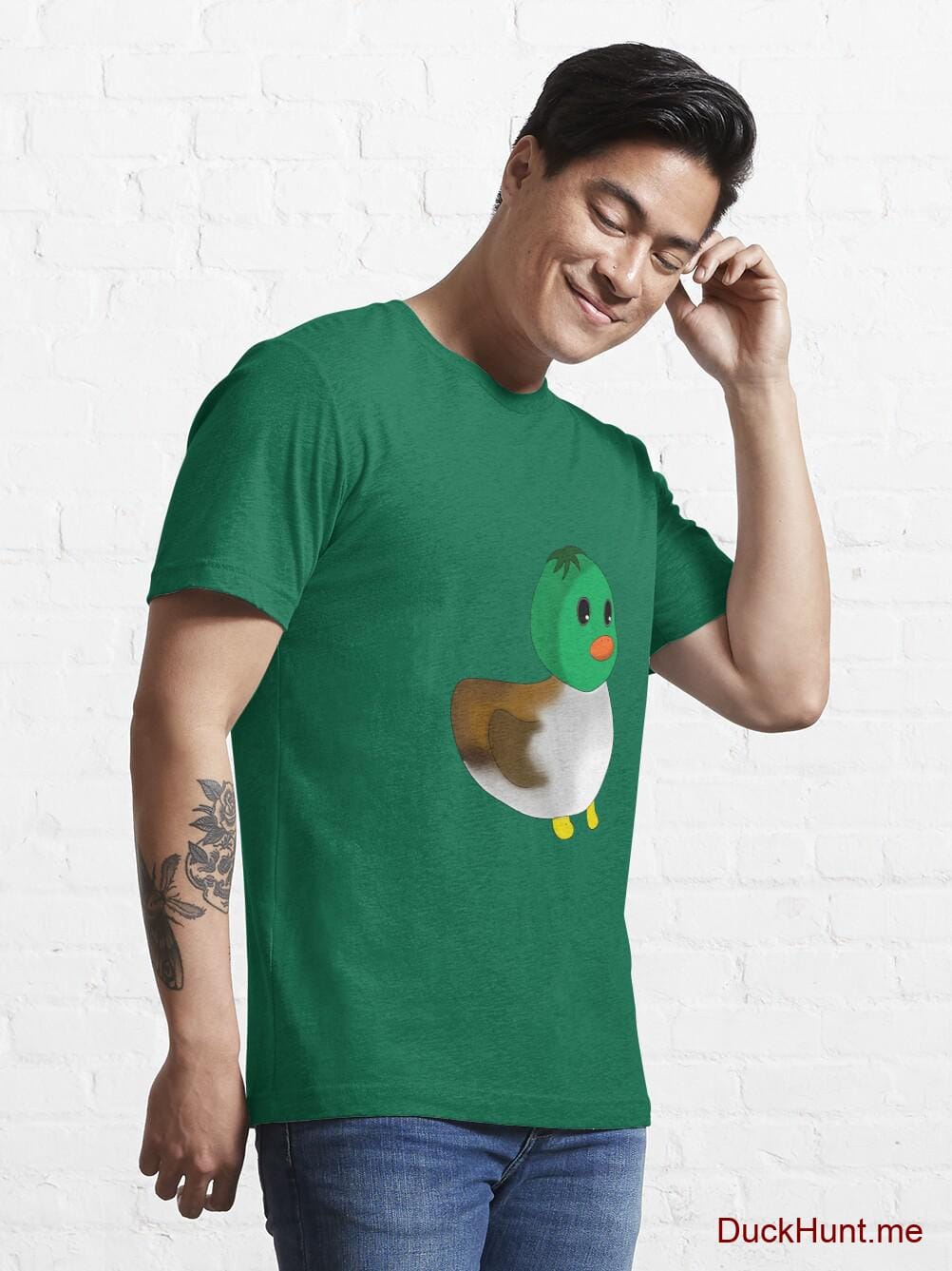 Normal Duck Green Essential T-Shirt (Front printed) alternative image 6