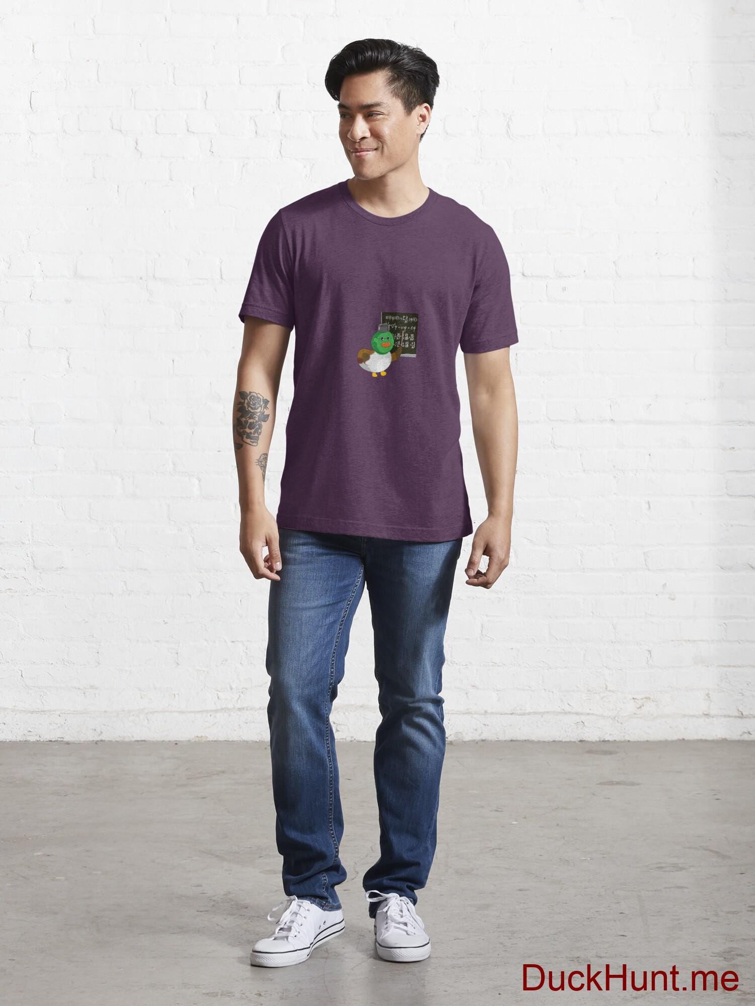 Prof Duck Eggplant Essential T-Shirt (Front printed) alternative image 4