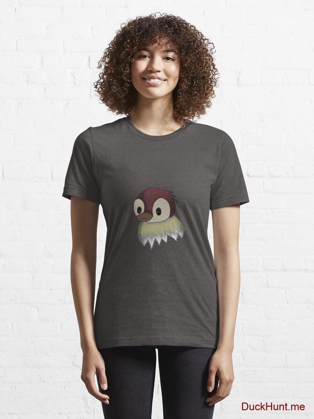 Ghost Duck (fogless) Charcoal Heather Essential T-Shirt (Front printed) alternative image 5