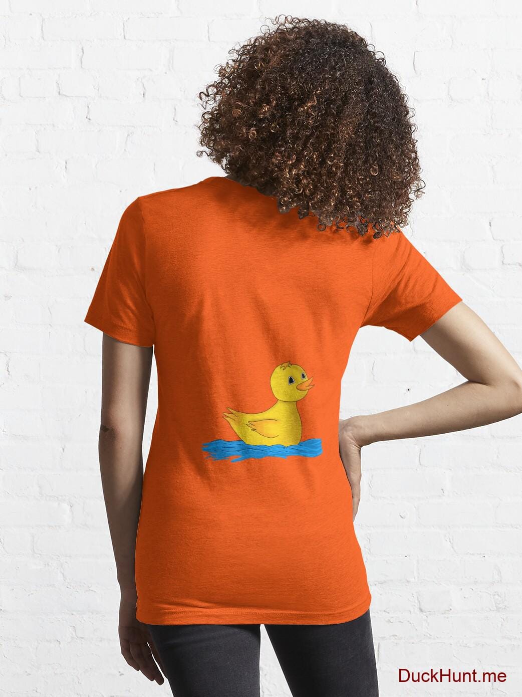 Plastic Duck Orange Essential T-Shirt (Back printed) alternative image 4