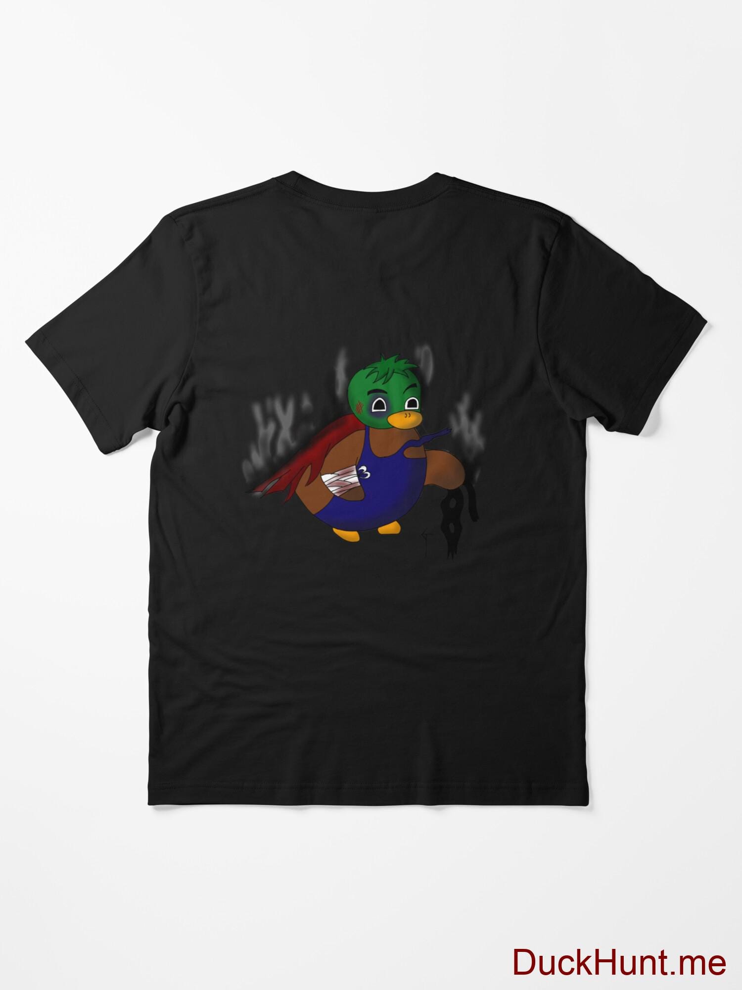 Dead Boss Duck (smoky) Black Essential T-Shirt (Back printed) alternative image 1