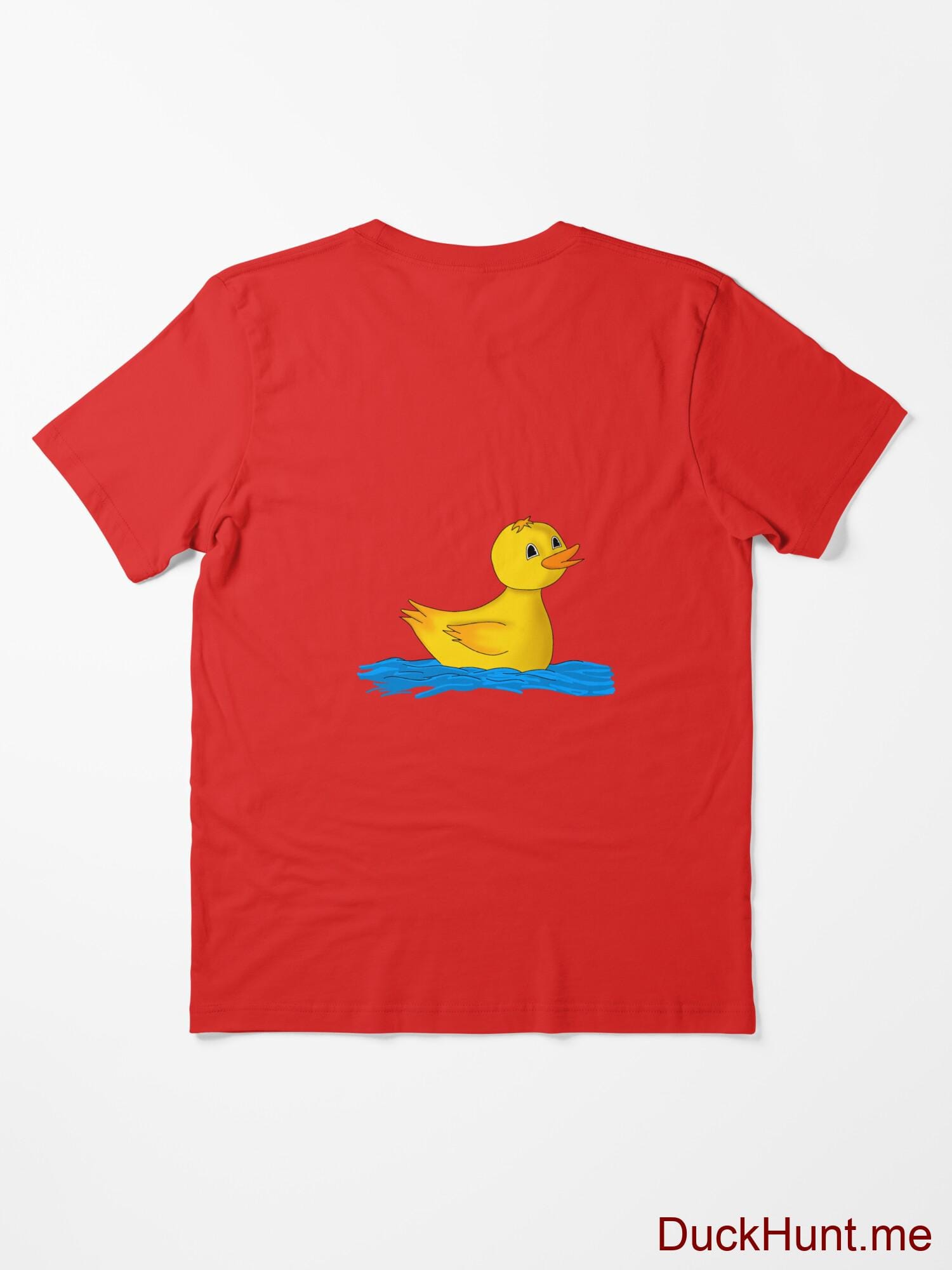 Plastic Duck Red Essential T-Shirt (Back printed) alternative image 1