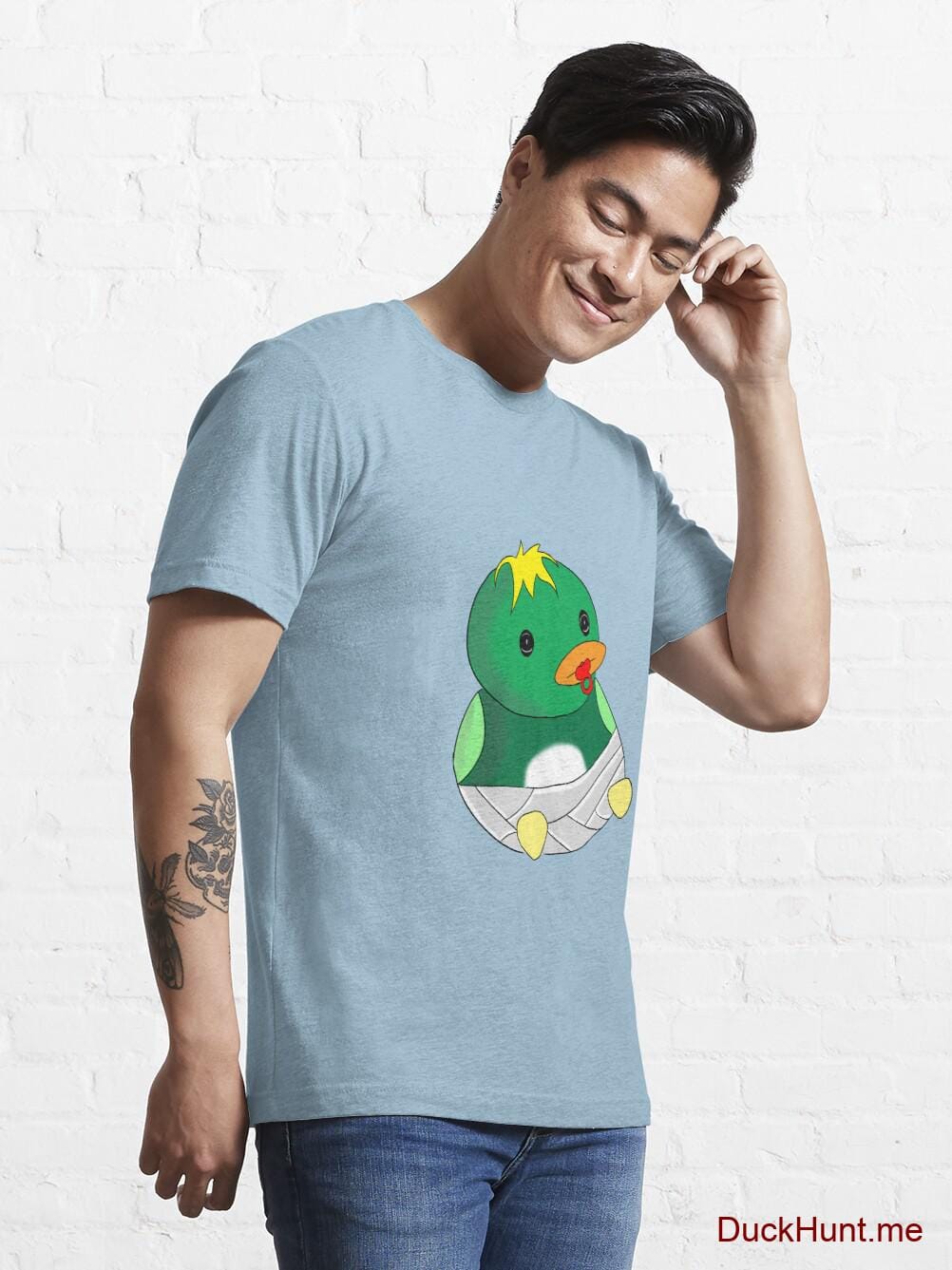Baby duck Light Blue Essential T-Shirt (Front printed) alternative image 6
