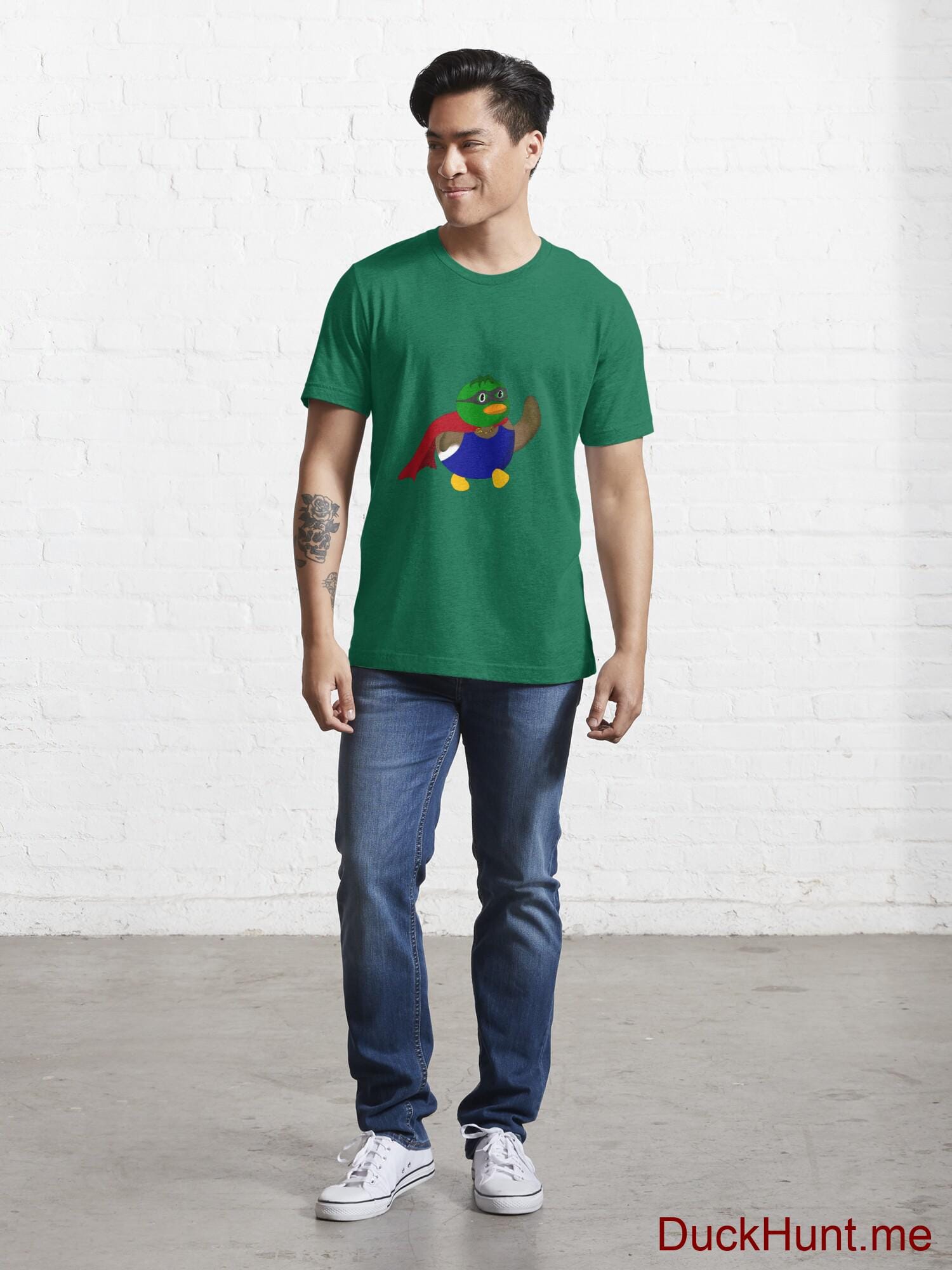 Alive Boss Duck Green Essential T-Shirt (Front printed) alternative image 4