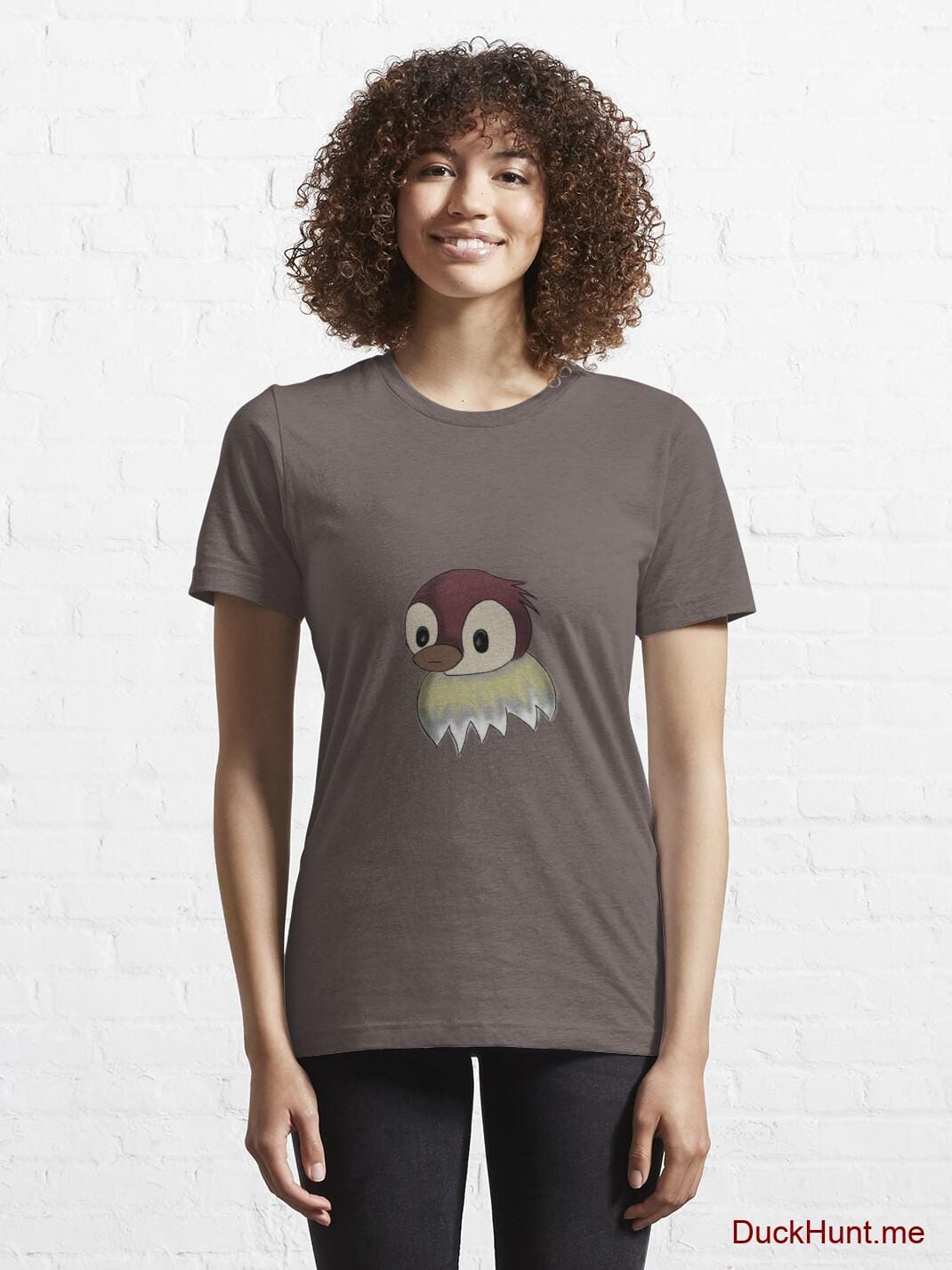 Ghost Duck (fogless) Dark Grey Essential T-Shirt (Front printed) alternative image 5