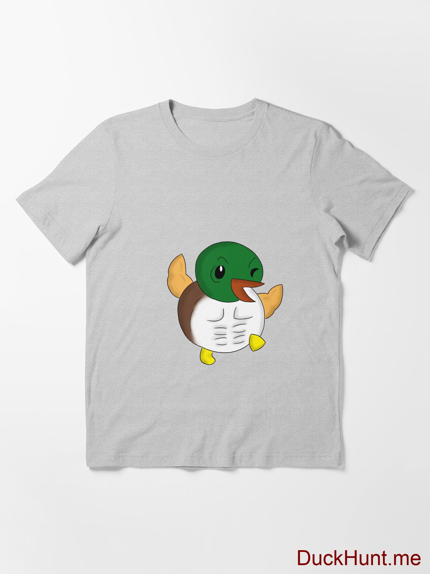 Super duck Heather Grey Essential T-Shirt (Front printed) alternative image 2