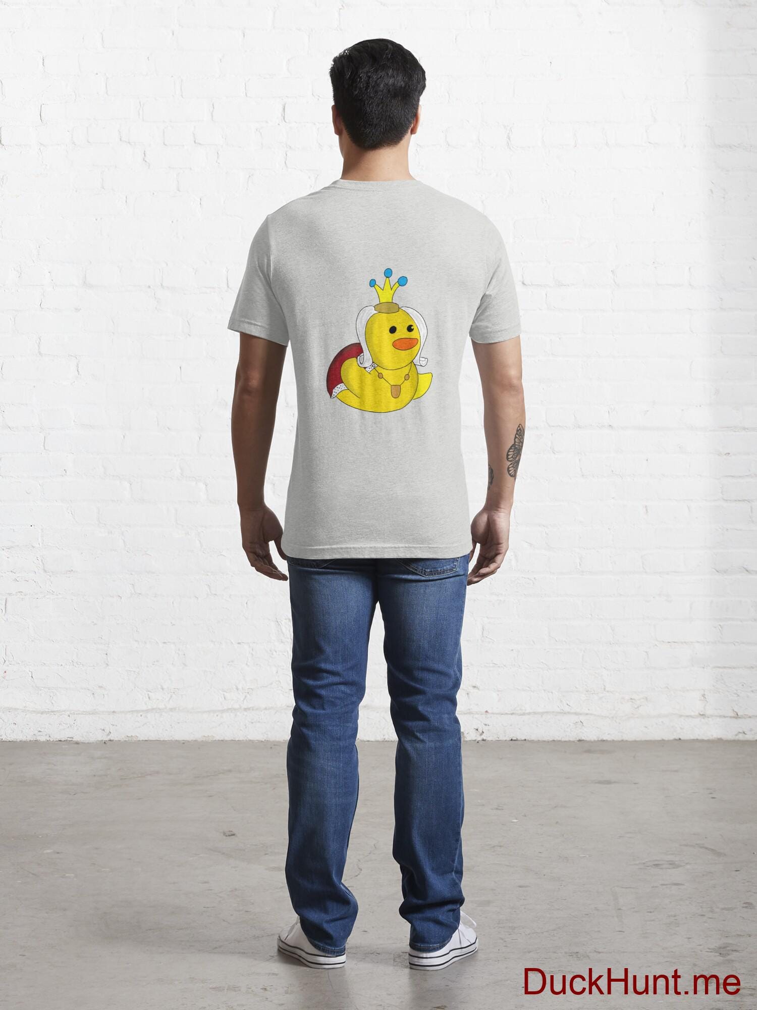 Royal Duck Light Grey Essential T-Shirt (Back printed) alternative image 3