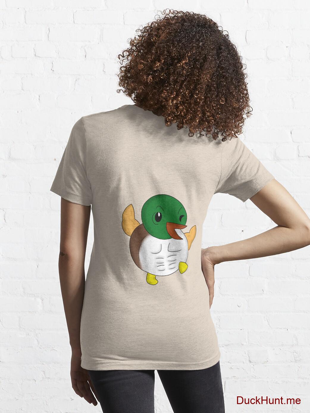 Super duck Creme Essential T-Shirt (Back printed) alternative image 4