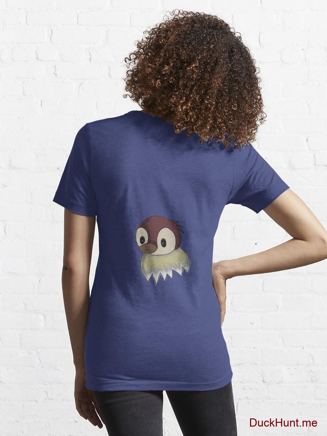 Ghost Duck (fogless) Blue Essential T-Shirt (Back printed) alternative image 4