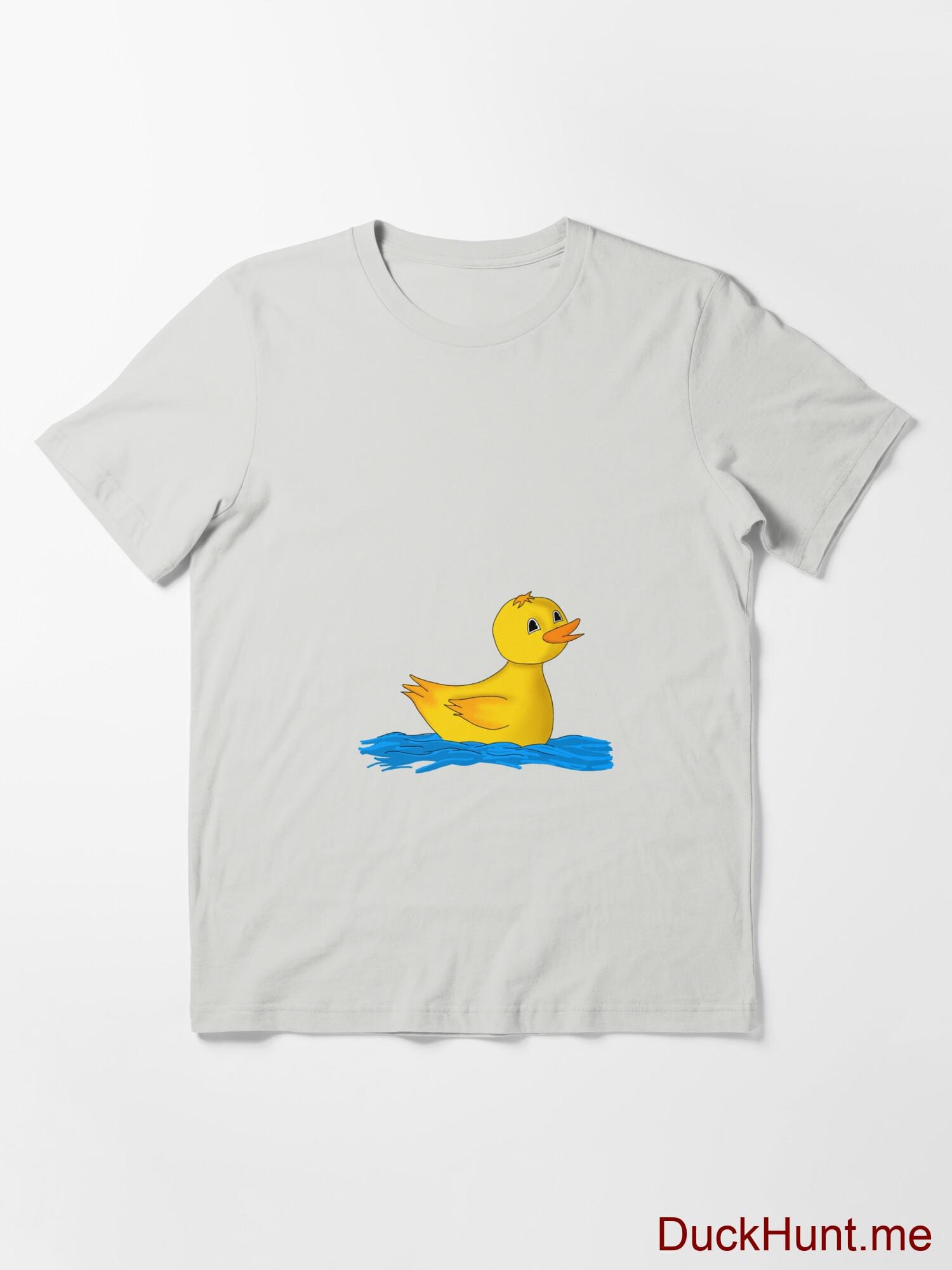 Plastic Duck Light Grey Essential T-Shirt (Front printed) alternative image 2