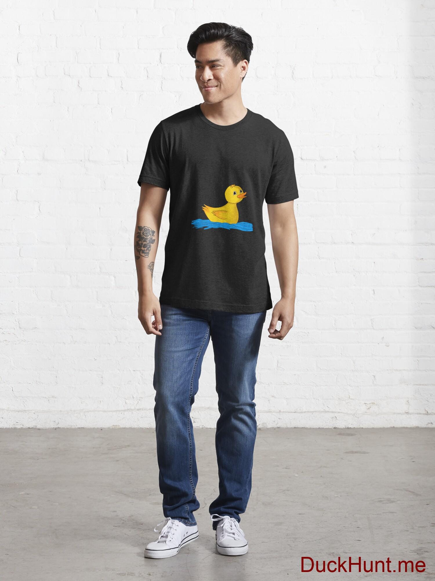 Plastic Duck Black Essential T-Shirt (Front printed) alternative image 4