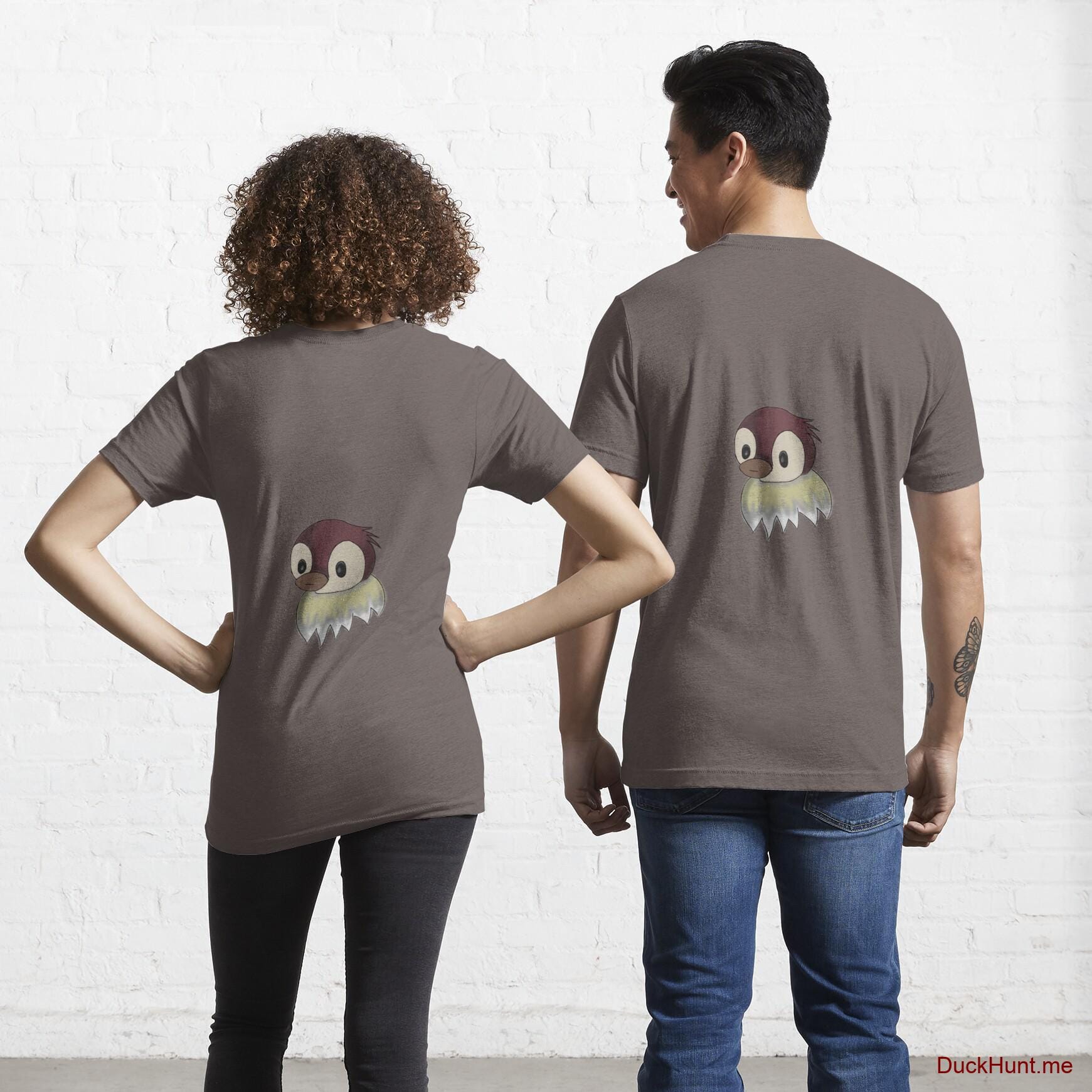 Ghost Duck (fogless) Dark Grey Essential T-Shirt (Back printed)