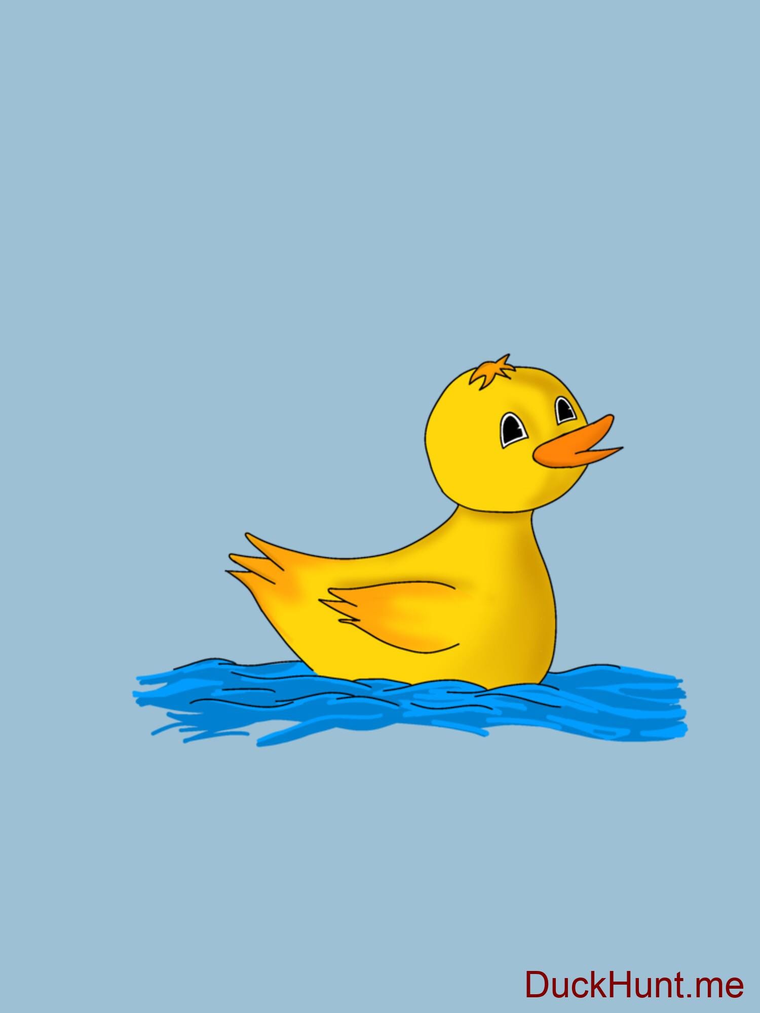 Plastic Duck Light Blue Fitted T-Shirt (Front printed) alternative image 1