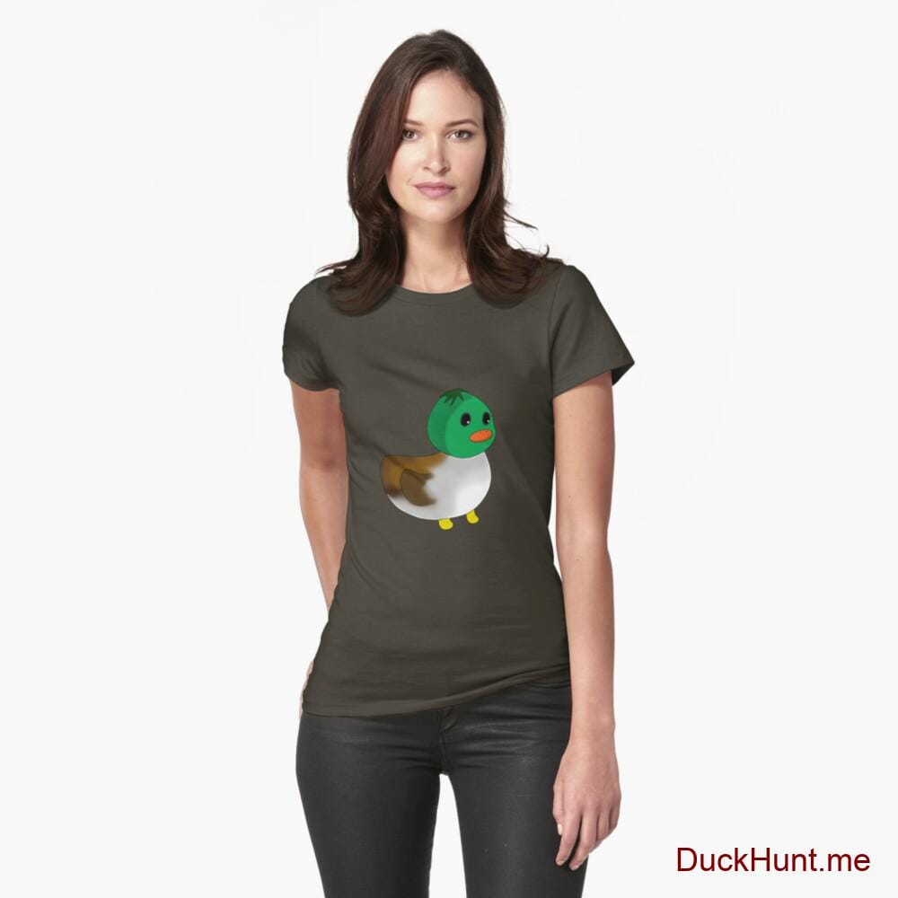Normal Duck Army Fitted T-Shirt (Front printed)