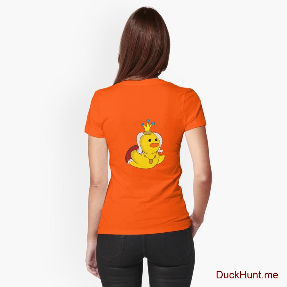 Royal Duck Orange Fitted T-Shirt (Back printed)