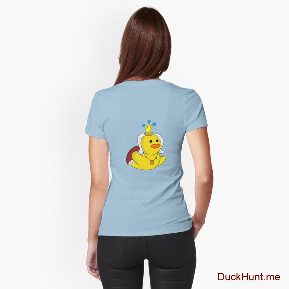 Royal Duck Light Blue Fitted T-Shirt (Back printed)