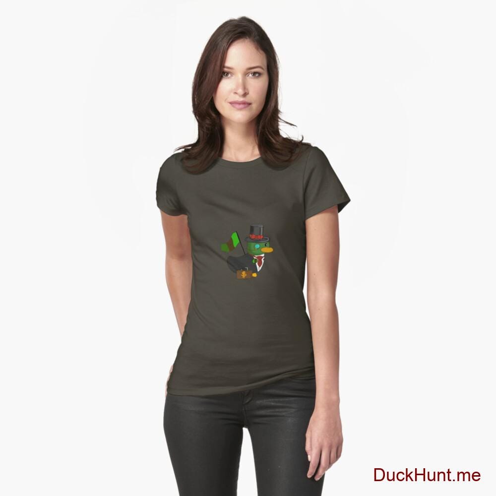 Golden Duck Army Fitted T-Shirt (Front printed)