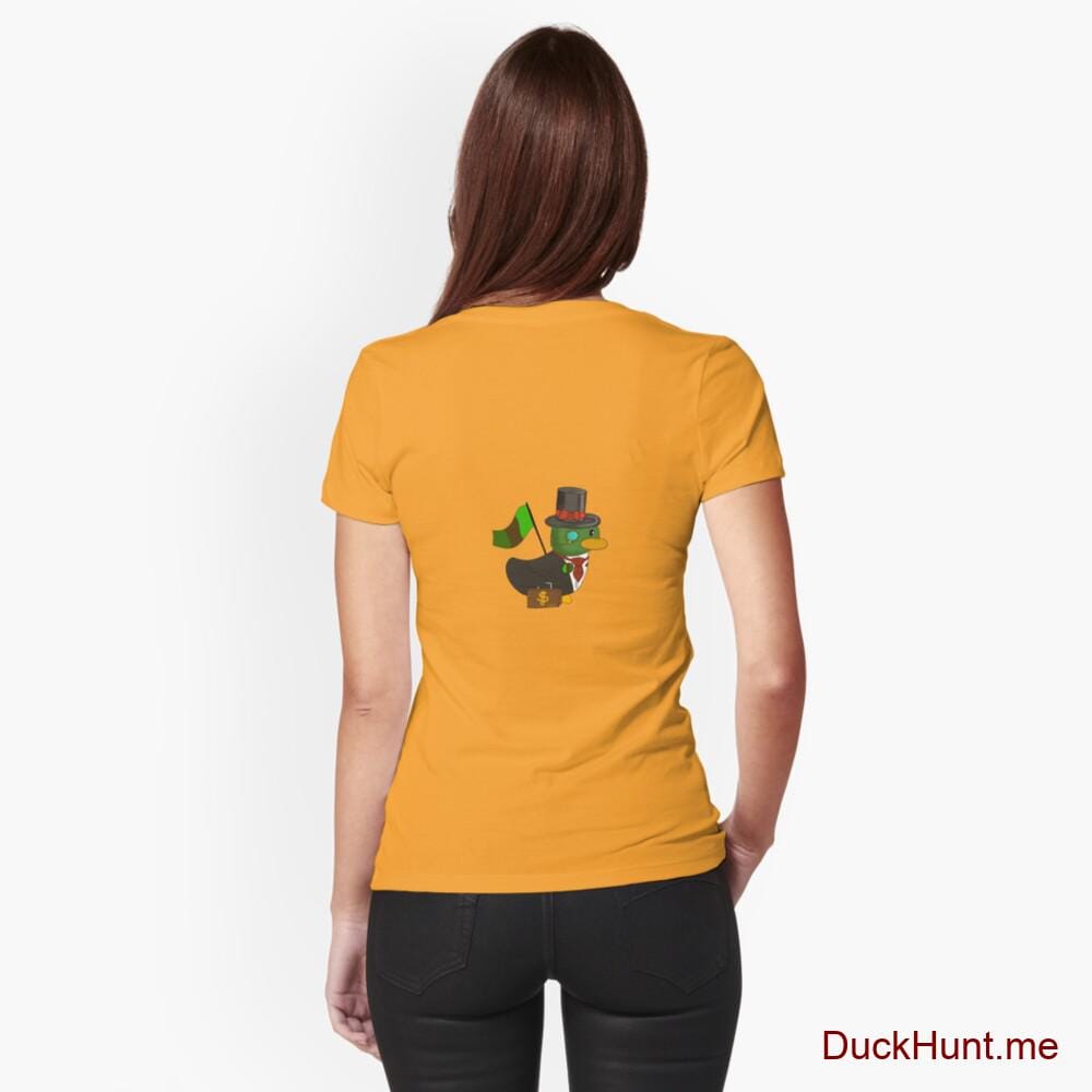 Golden Duck Gold Fitted T-Shirt (Back printed)