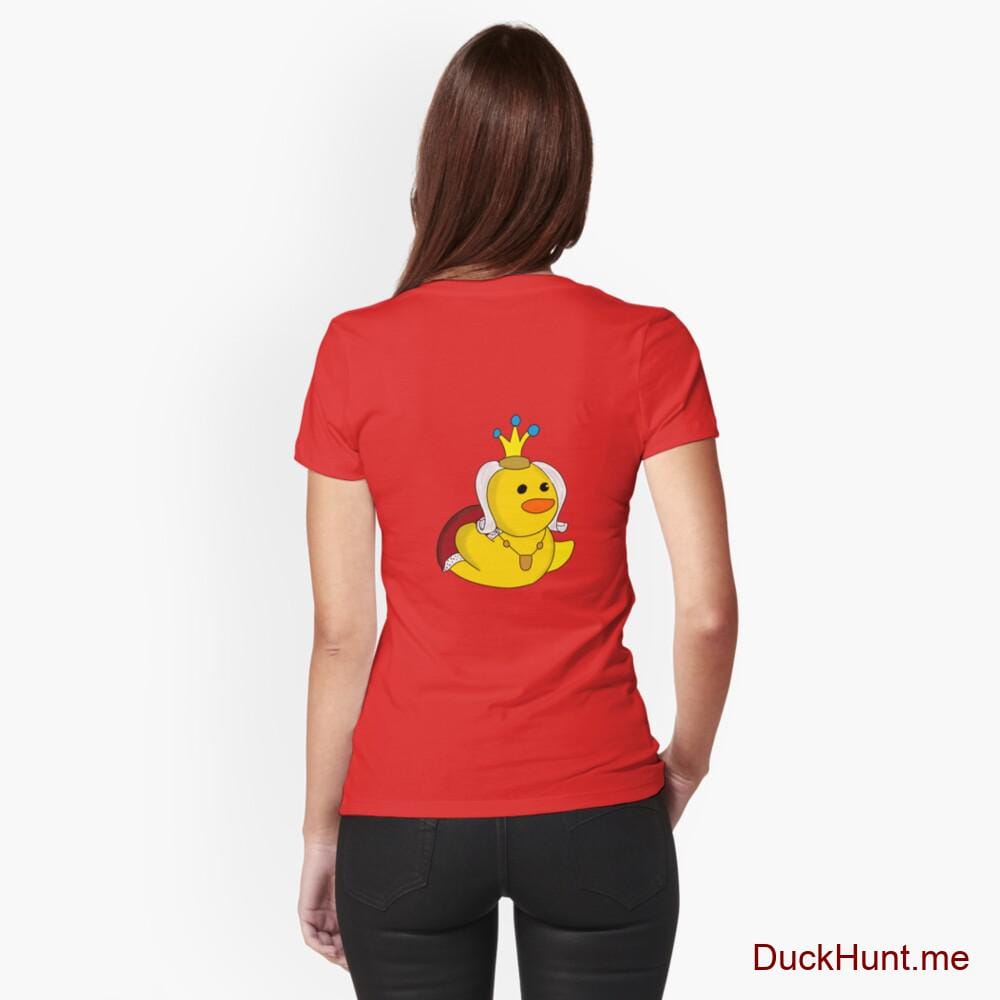 Royal Duck Red Fitted T-Shirt (Back printed)