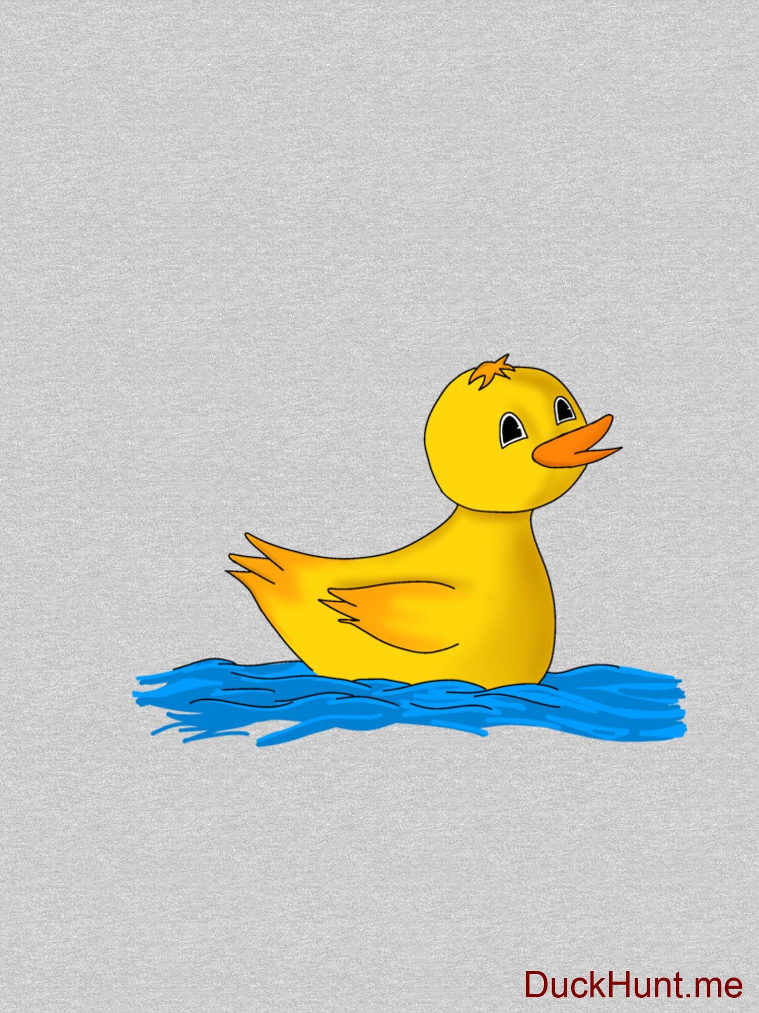 Plastic Duck Heather Grey Fitted V-Neck T-Shirt (Front printed) alternative image 1